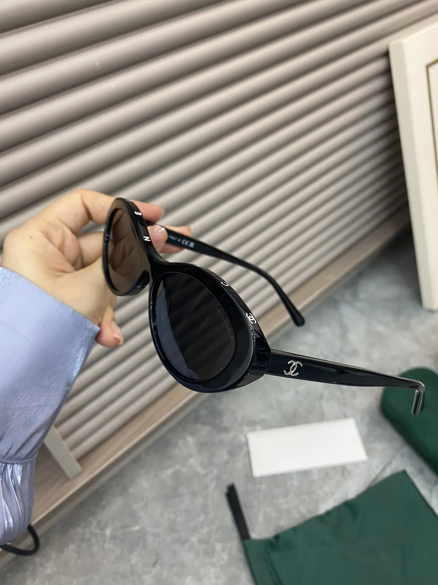Chanel Cat-Eye Logo Sunglasses D20018525 — view 9
