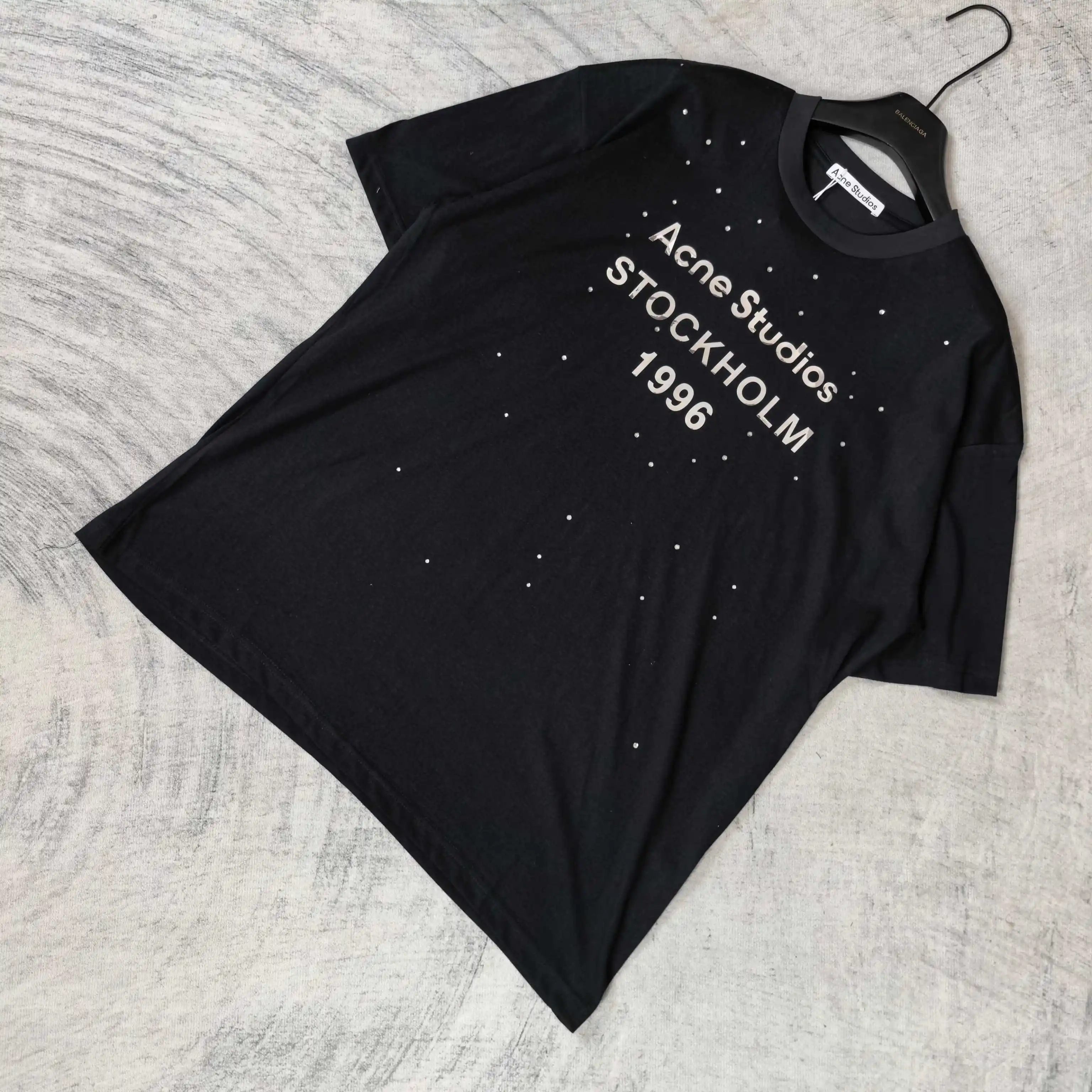 Acne Studios 1996 Rhinestone Logo T-Shirt D14023234 — view 4