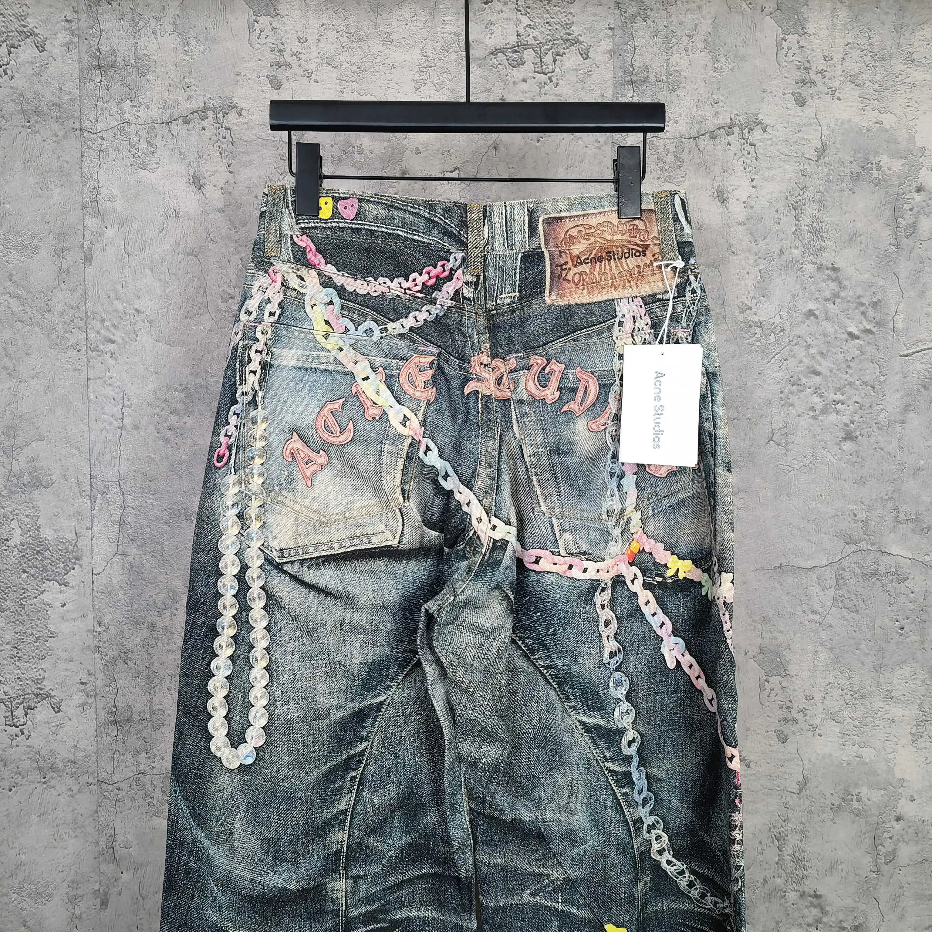 1981 Trompe L'oeil Candy Print Wide-Leg Jeans D25523201 — view 5