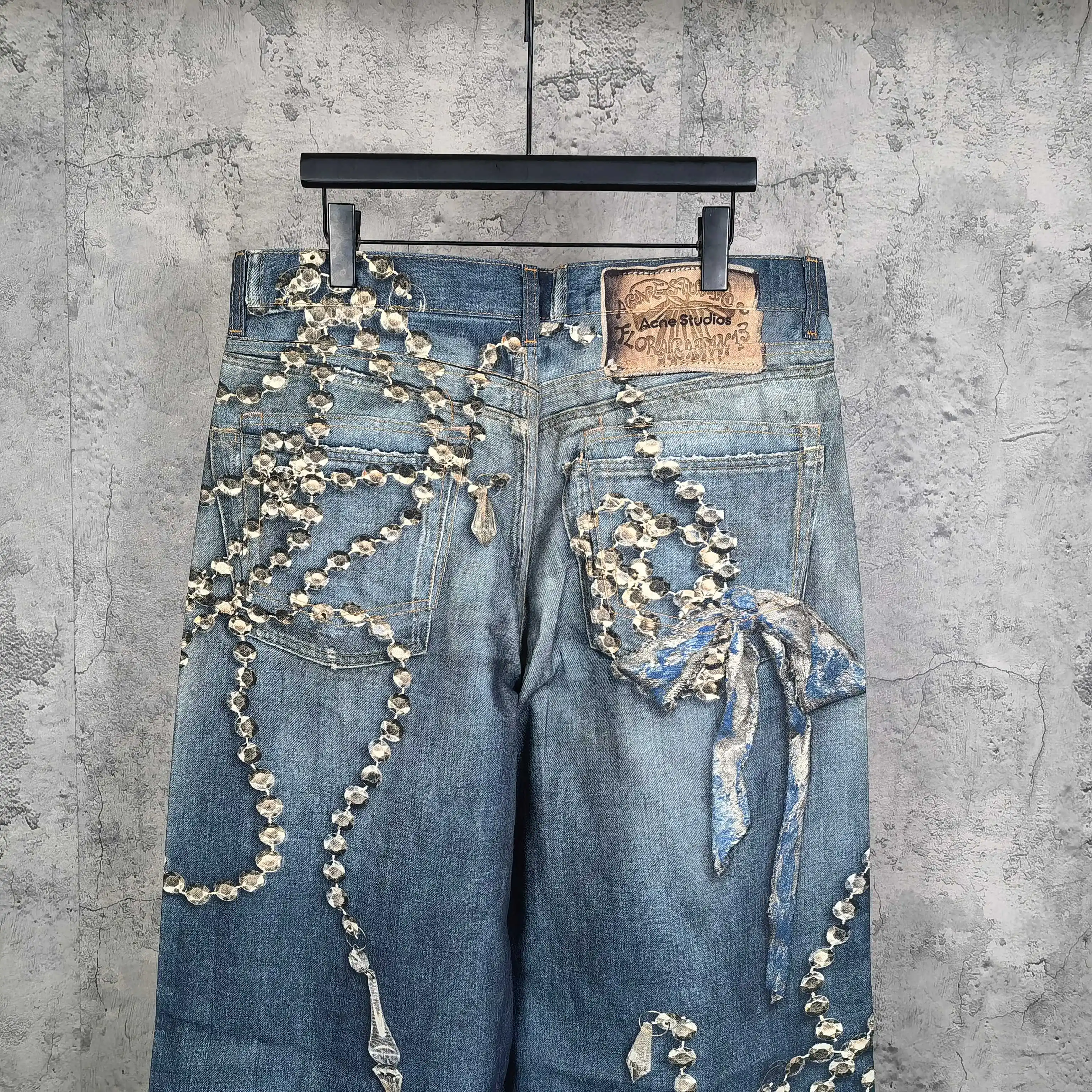 1981 Trompe L'oeil Print Wide-Leg Jeans D26023244 — view 6