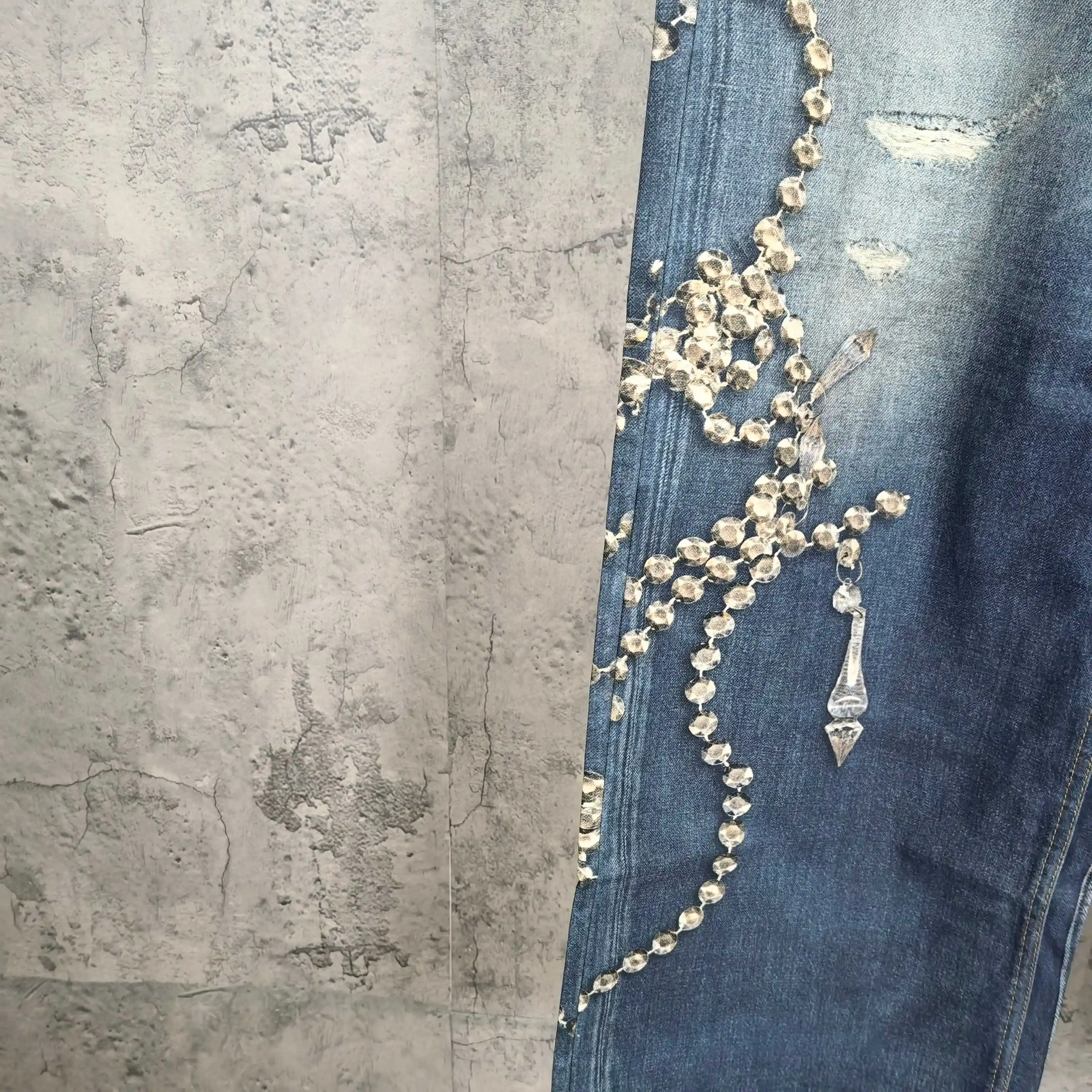 1981 Trompe L'oeil Print Wide-Leg Jeans D26023244 — view 10