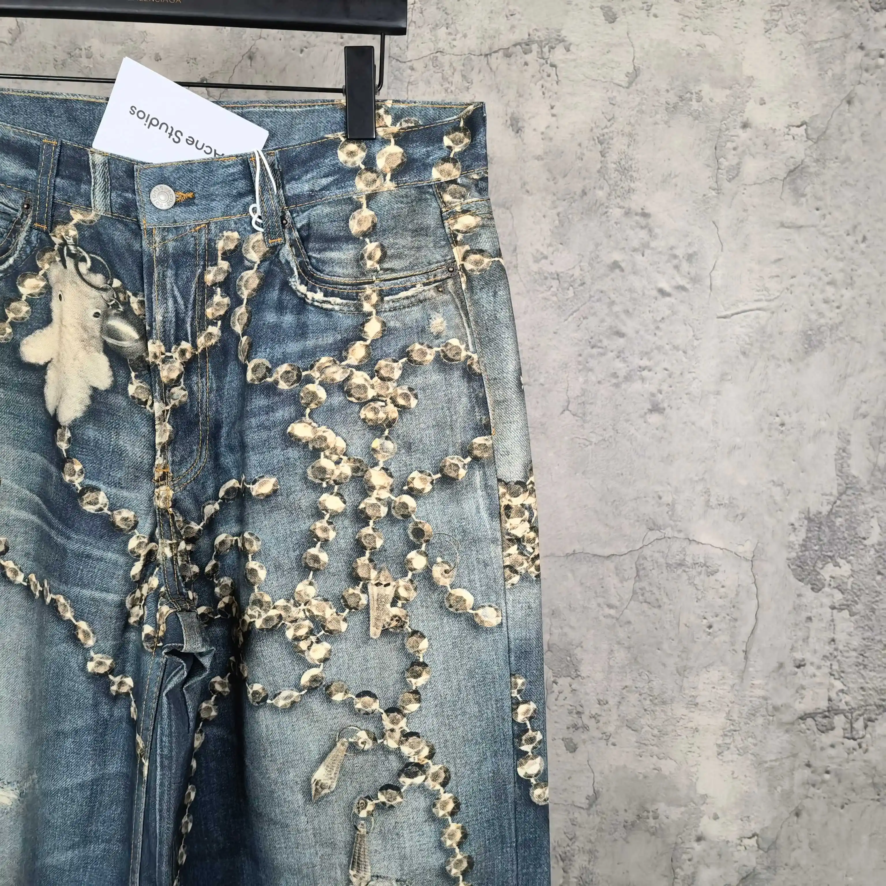 1981 Trompe L'oeil Print Wide-Leg Jeans D26023244 — view 11