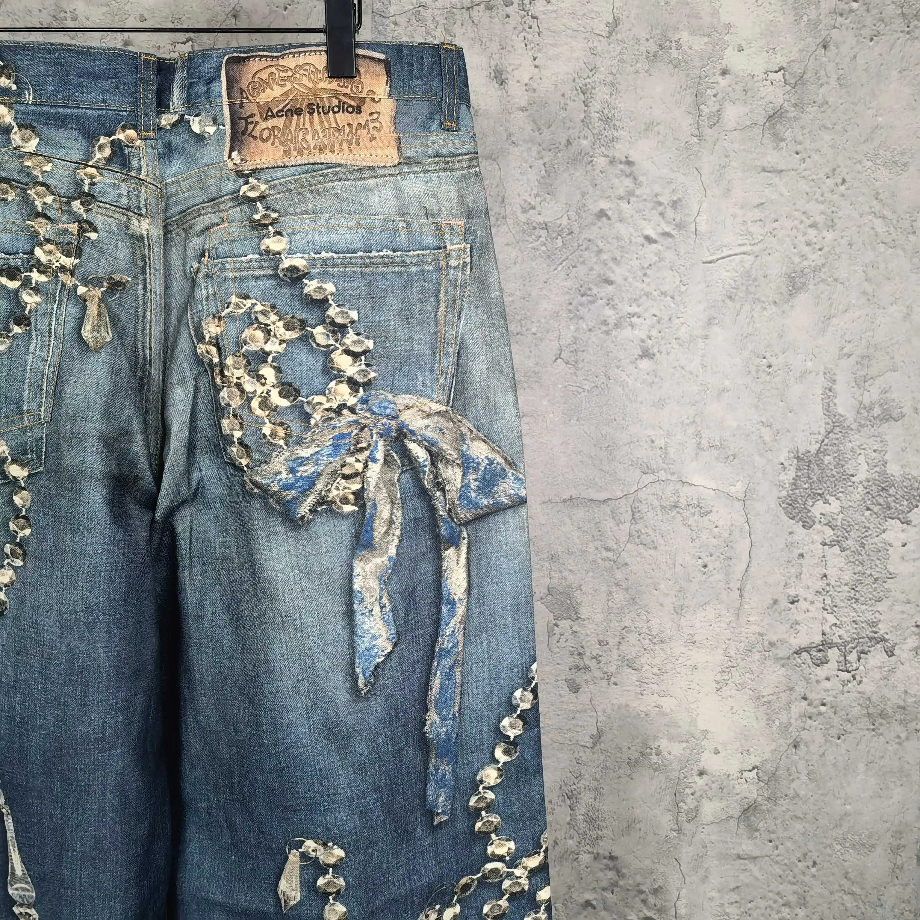 1981 Trompe L'oeil Print Wide-Leg Jeans D26023244 — view 13
