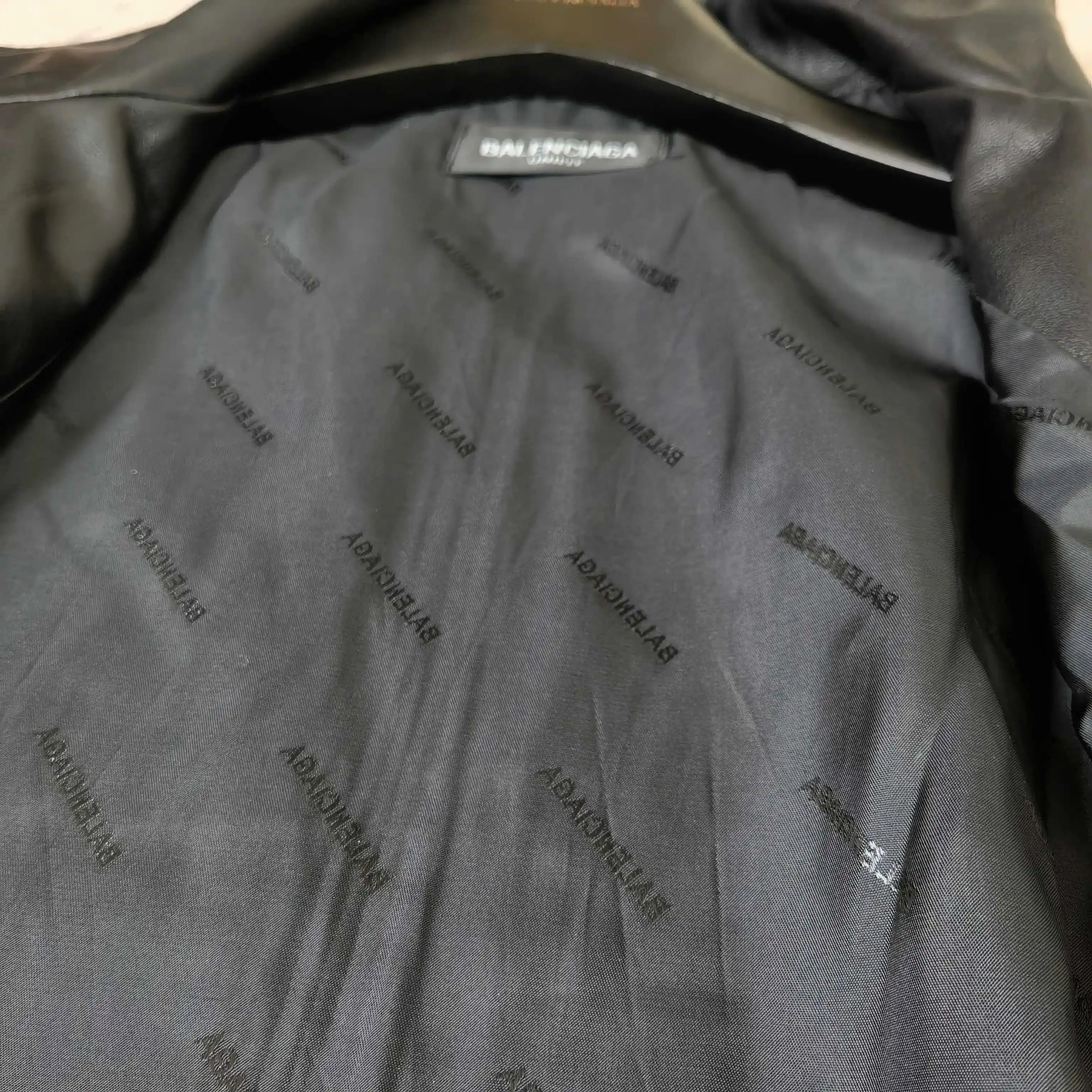 Layered Volume Embroidered Faux-Leather Bomber Jacket D31023166 — view 16