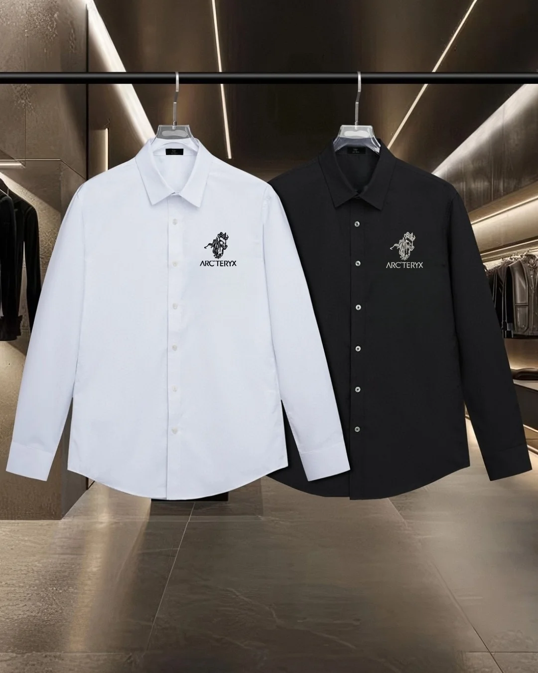 Logo-Embroidered Long-Sleeve Shirt D17811302 — view 10