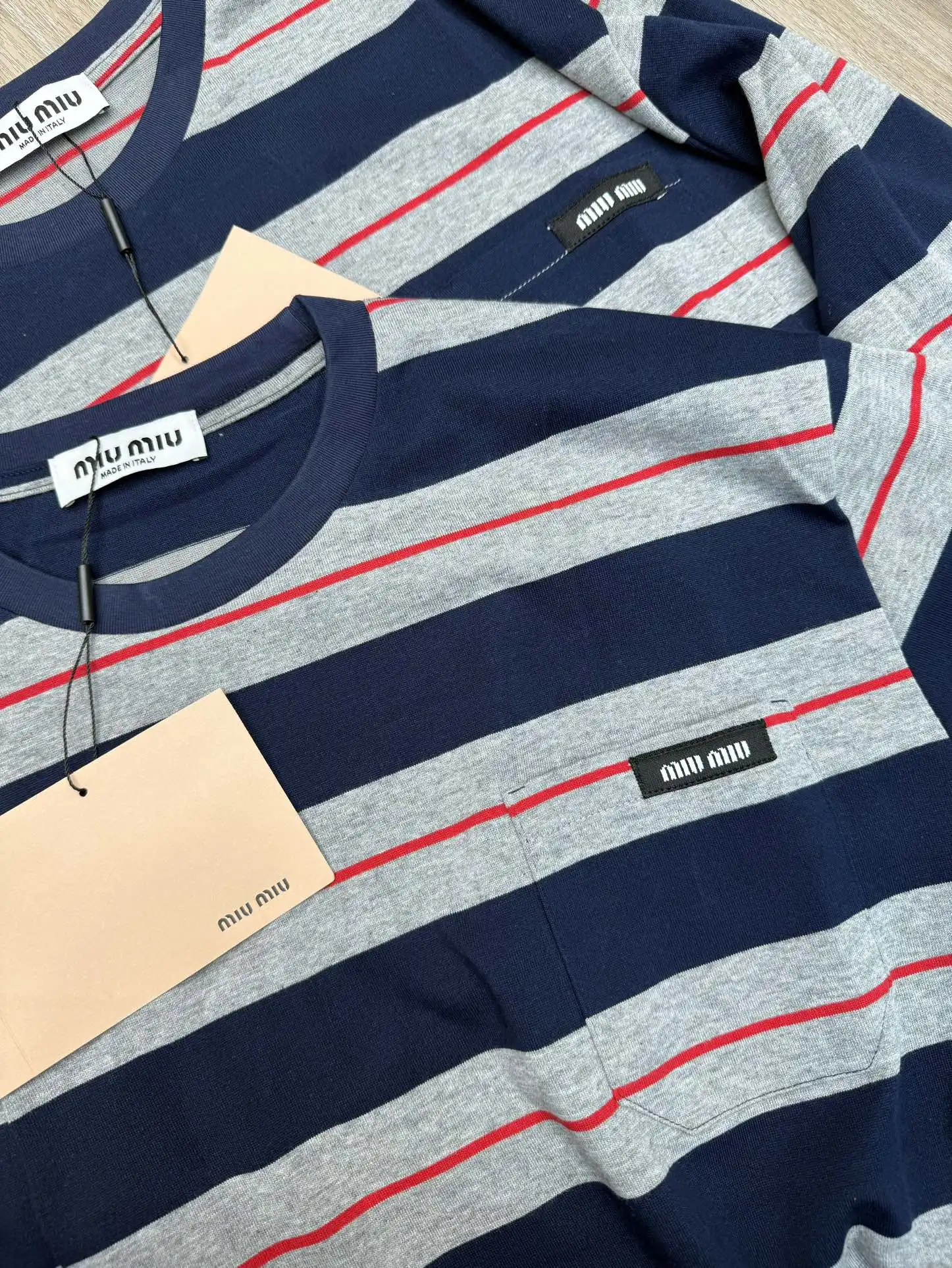 Striped Cotton Long-Sleeve T-Shirt D7915668 — view 3