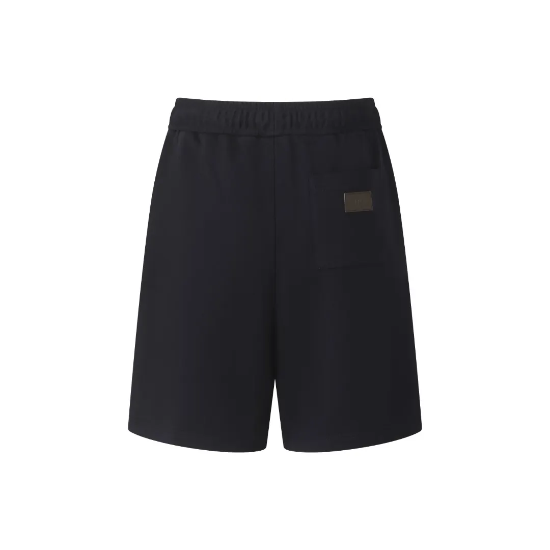 Logo-Patch Cotton Jersey Drawstring Shorts D14520382 — view 3