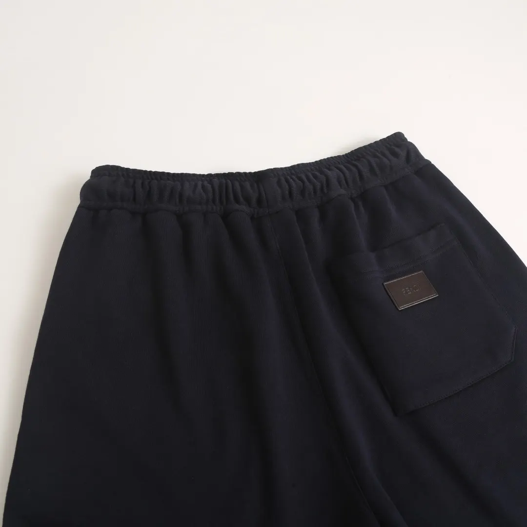 Logo-Patch Cotton Jersey Drawstring Shorts D14520382 — view 9