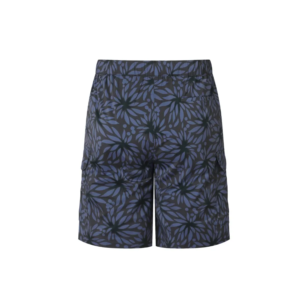 Floral-Print Water-Repellent Nylon Shorts D15520381 — view 3