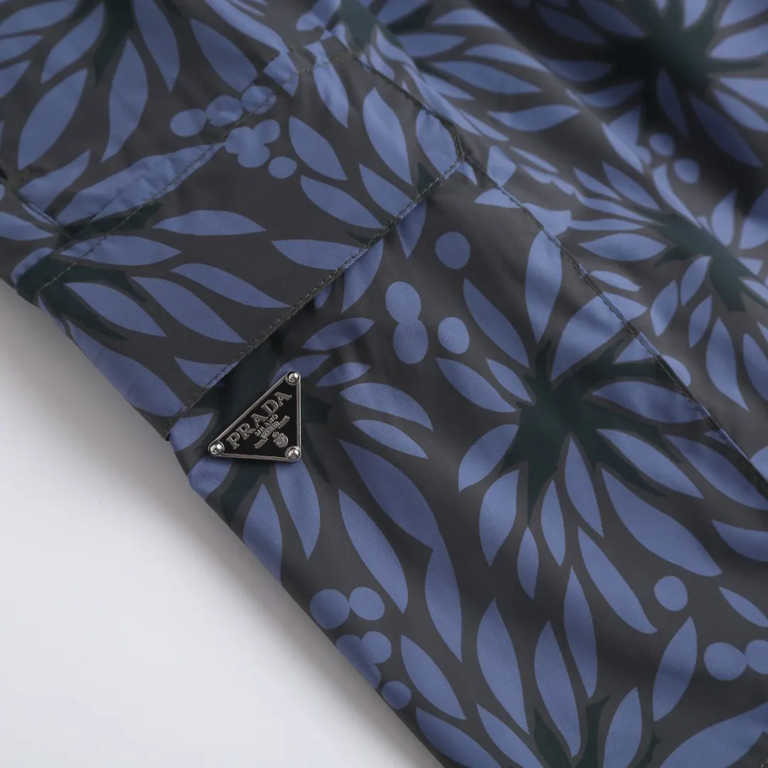 Floral-Print Water-Repellent Nylon Shorts D15520381 — view 5