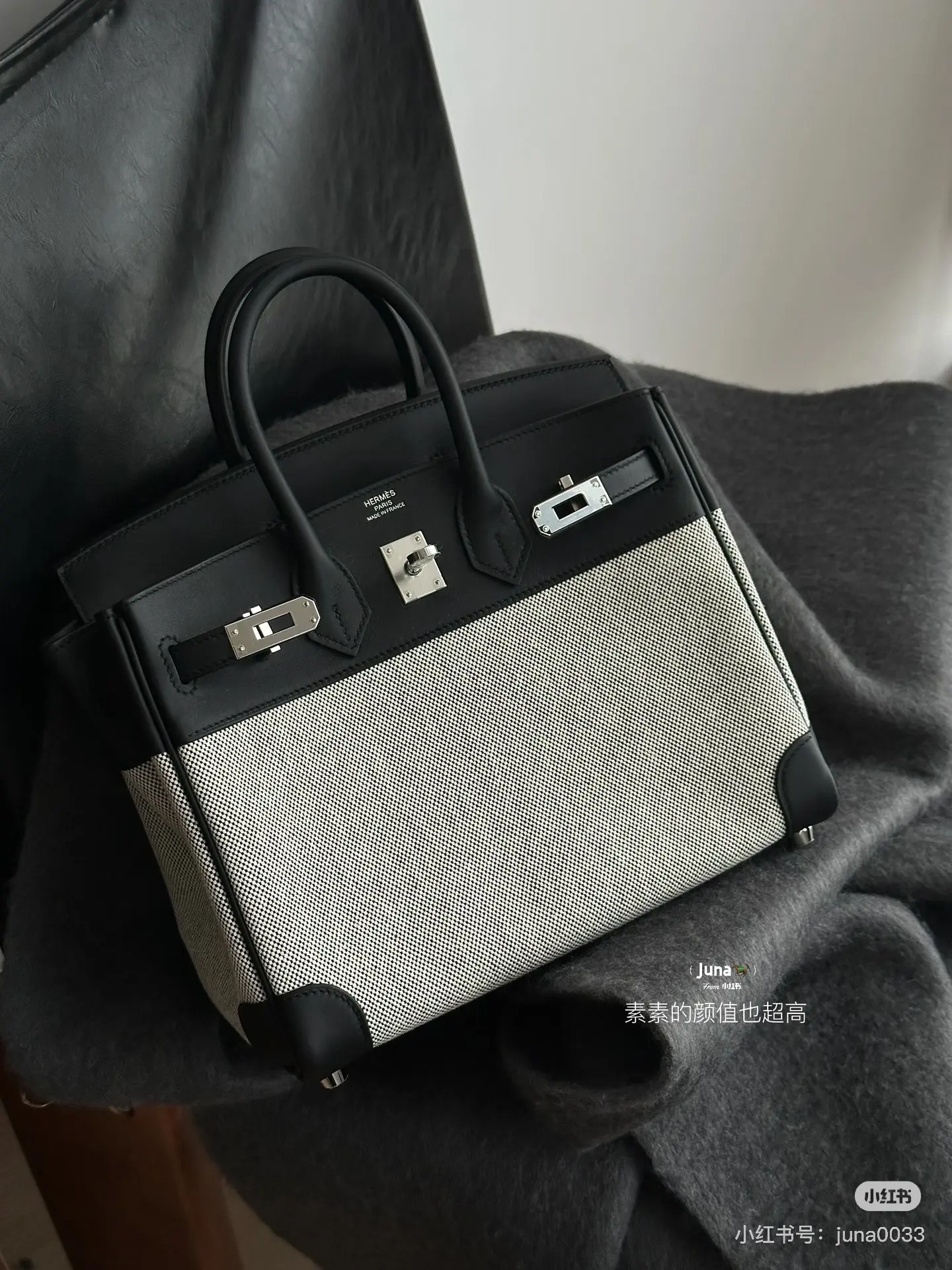 Canvas & Leather Top-Handle Bag D59017776 — view 6