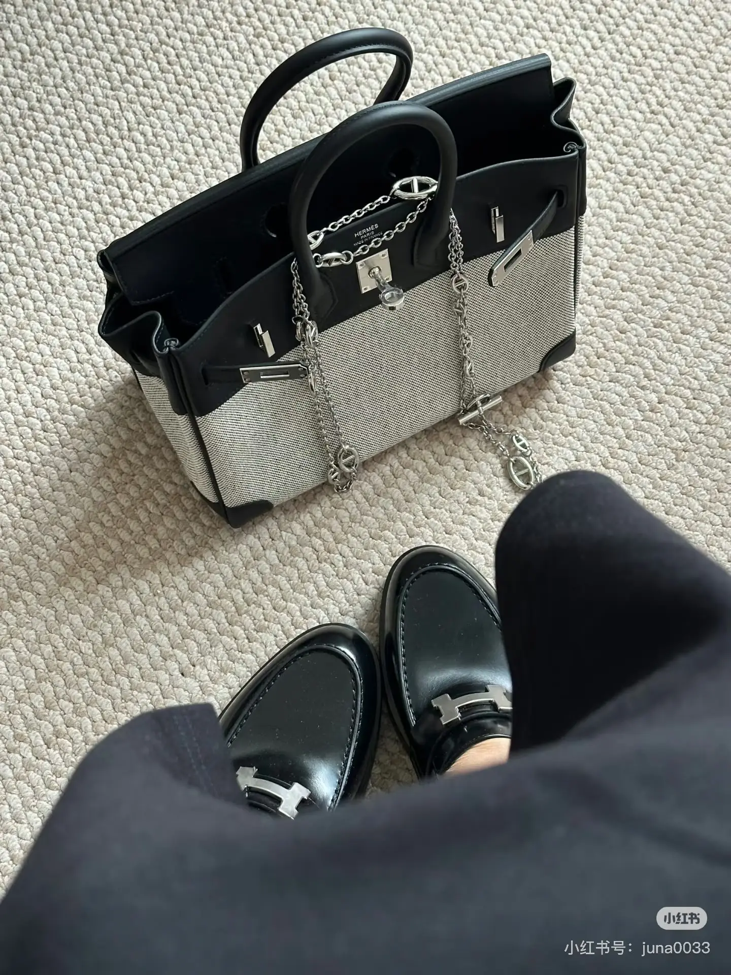 Canvas & Leather Top-Handle Bag D59017776 — view 8