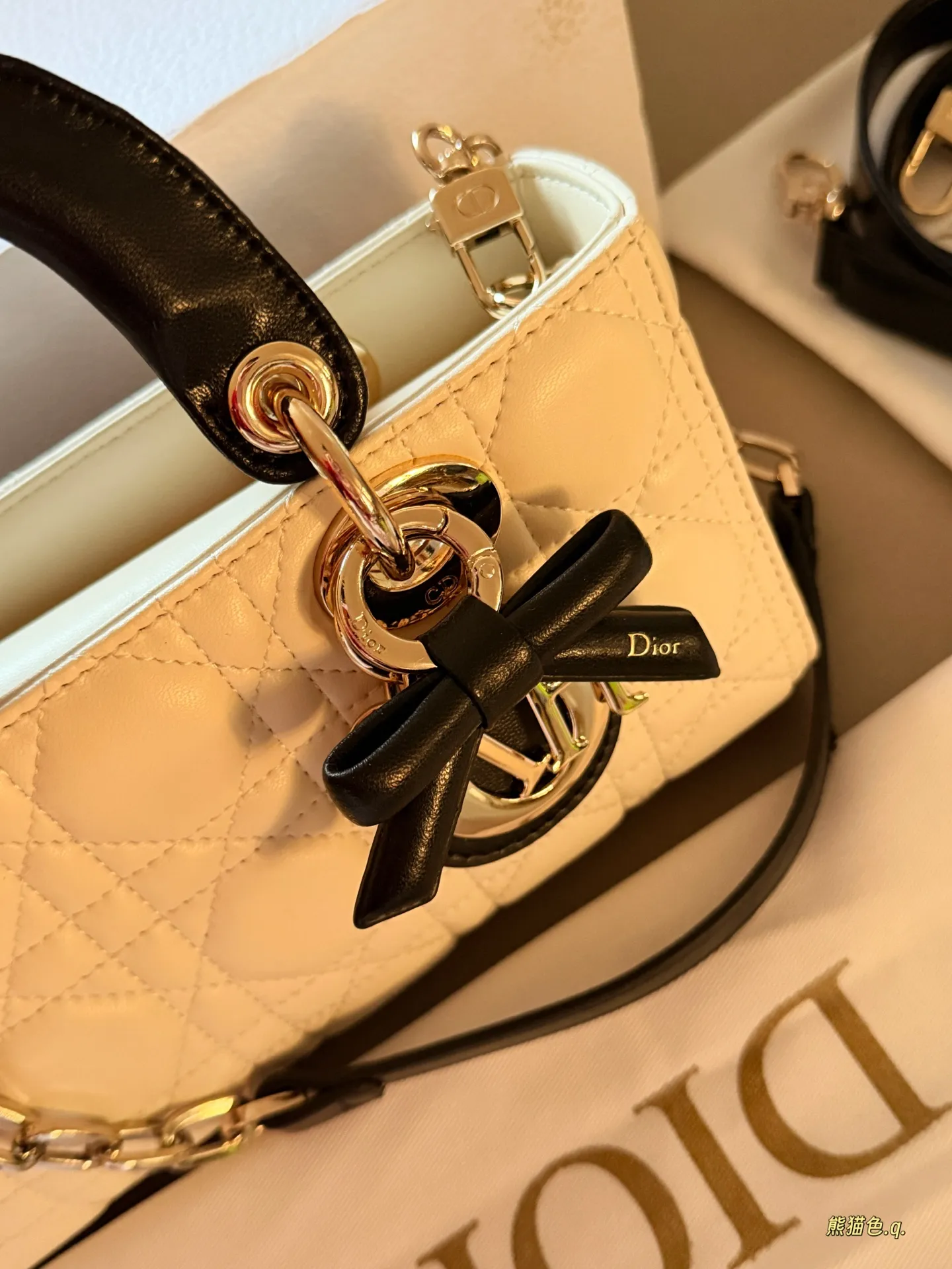Lady Dior Horizontal Mini Bag D36018410 — view 3