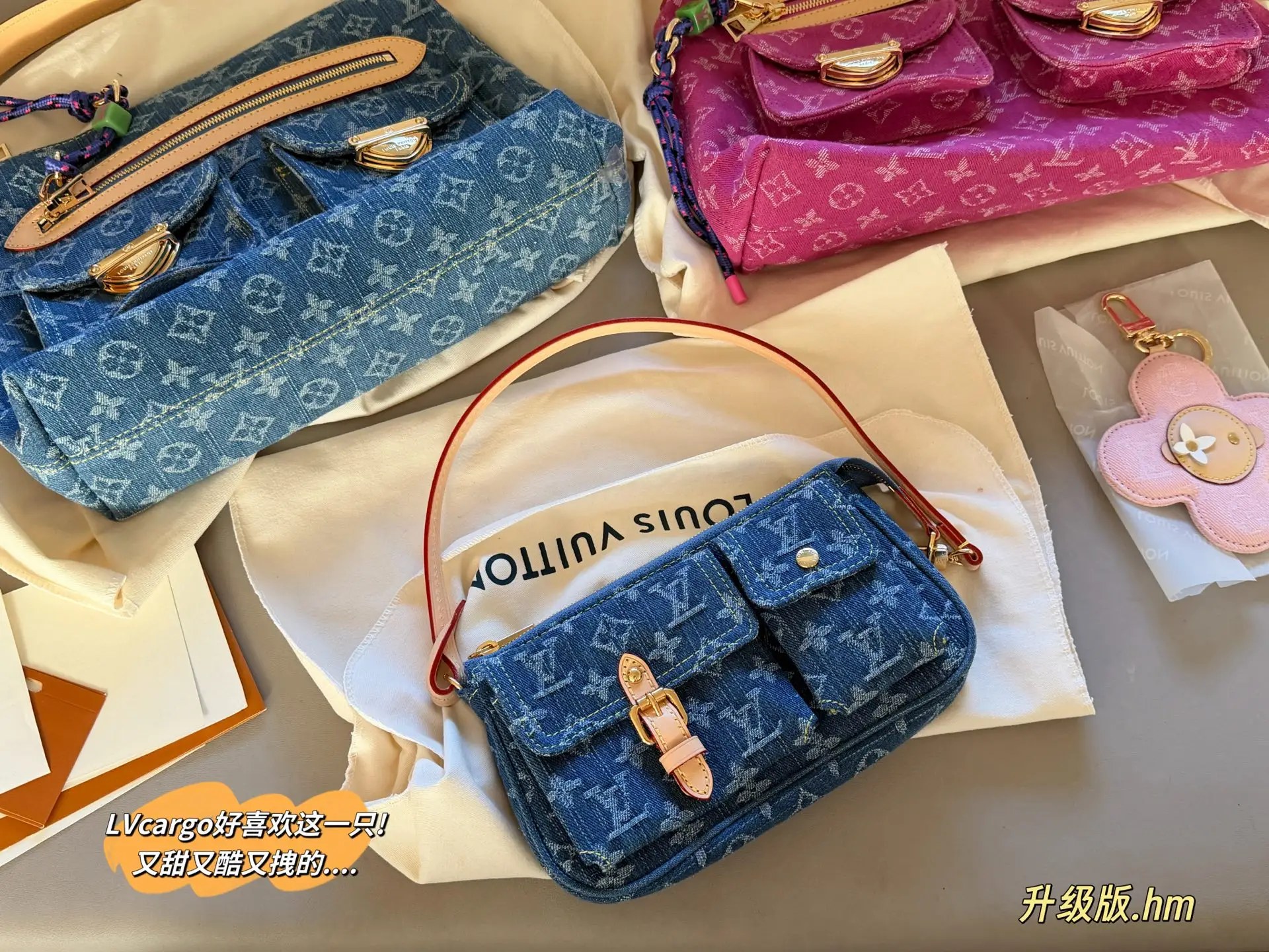 Monogram Denim Cargo Shoulder Bag D36518162