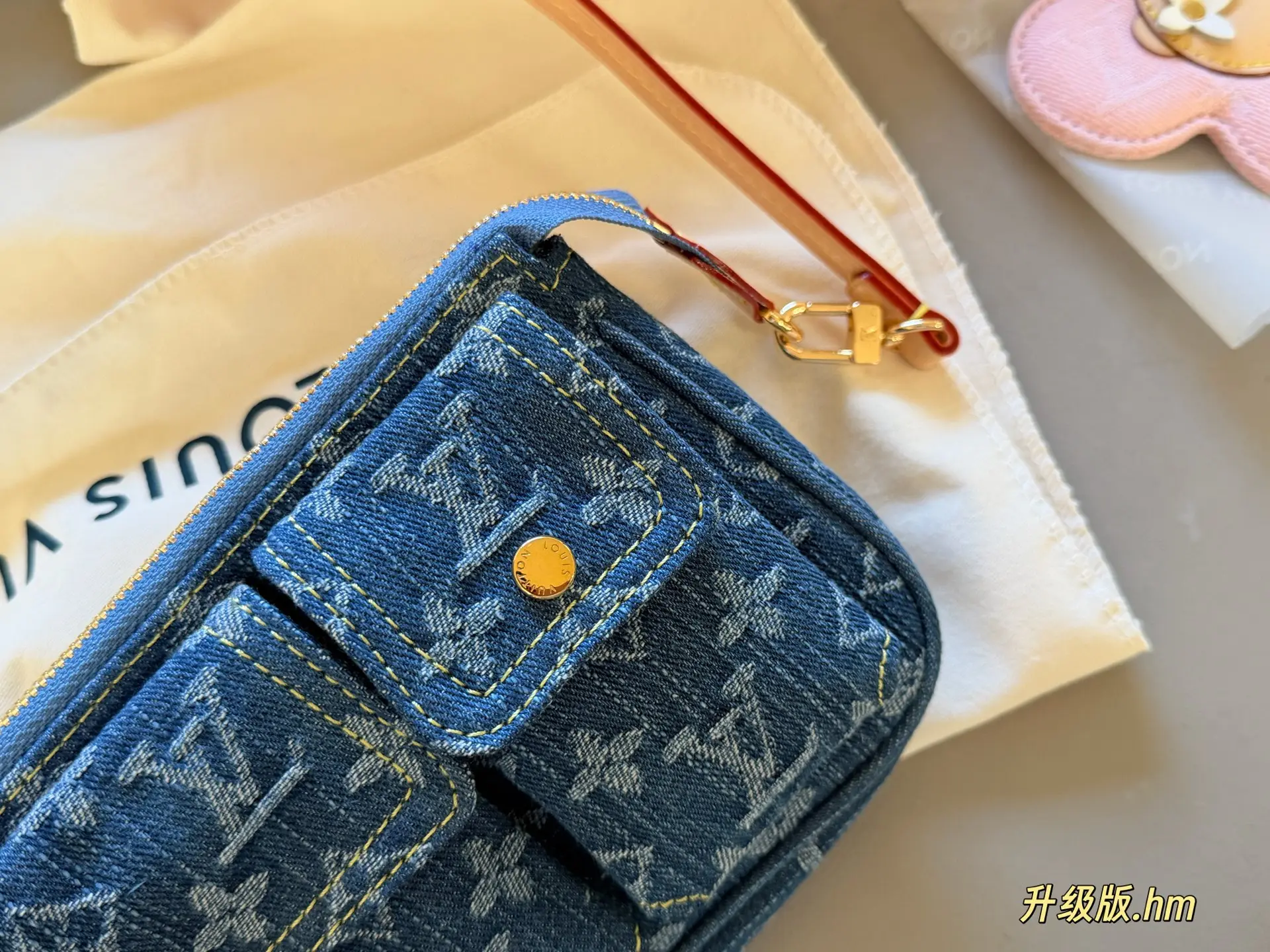 Monogram Denim Cargo Shoulder Bag D36518162 — view 3