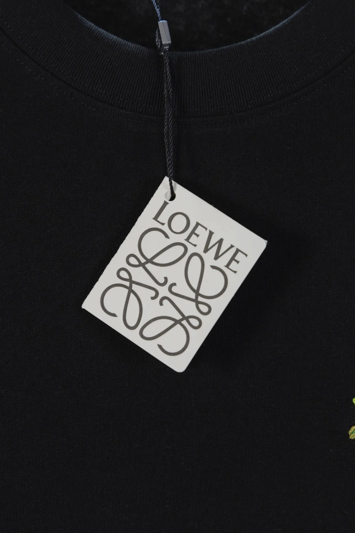 Rabbit Anagram Embroidered Cotton T-Shirt D10512232 — view 9