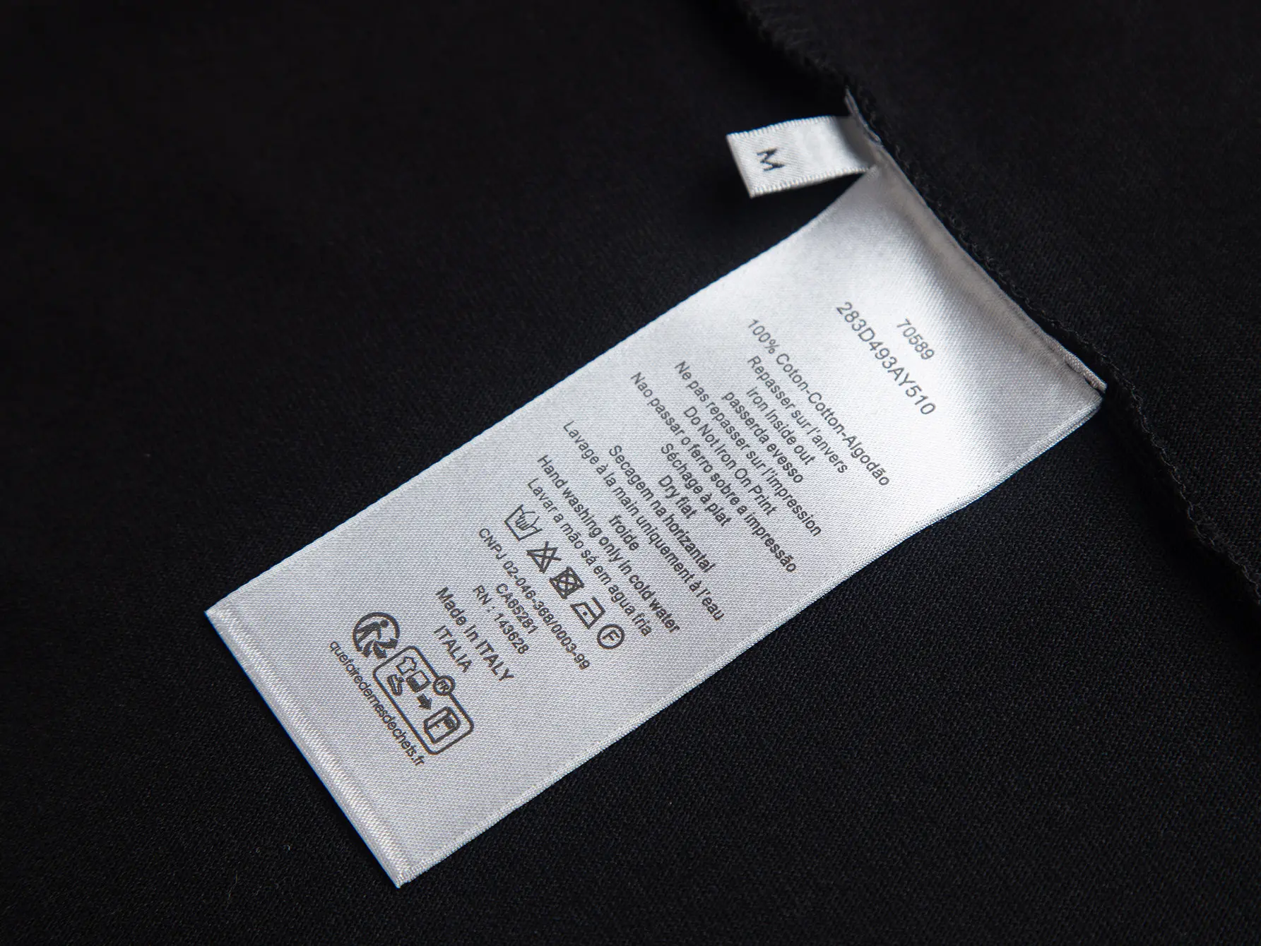 Embroidered Logo Cotton T-Shirt D10515874 — view 4