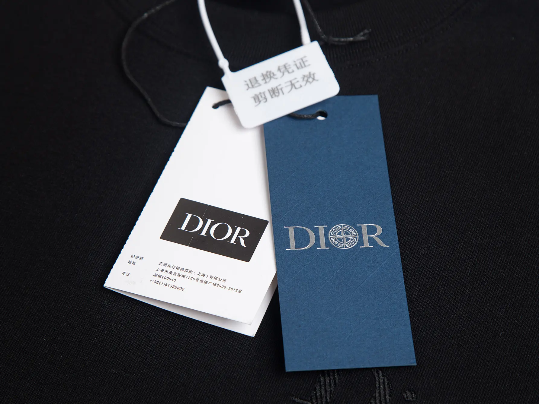 Embroidered Logo Cotton T-Shirt D10515874 — view 6