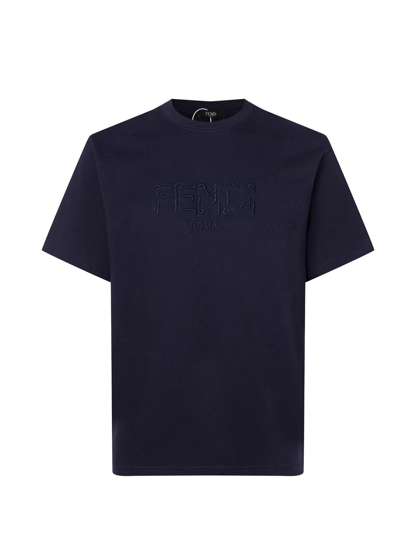 Fendi Roma Embroidered Cotton-Jersey T-Shirt D10515905 — view 3