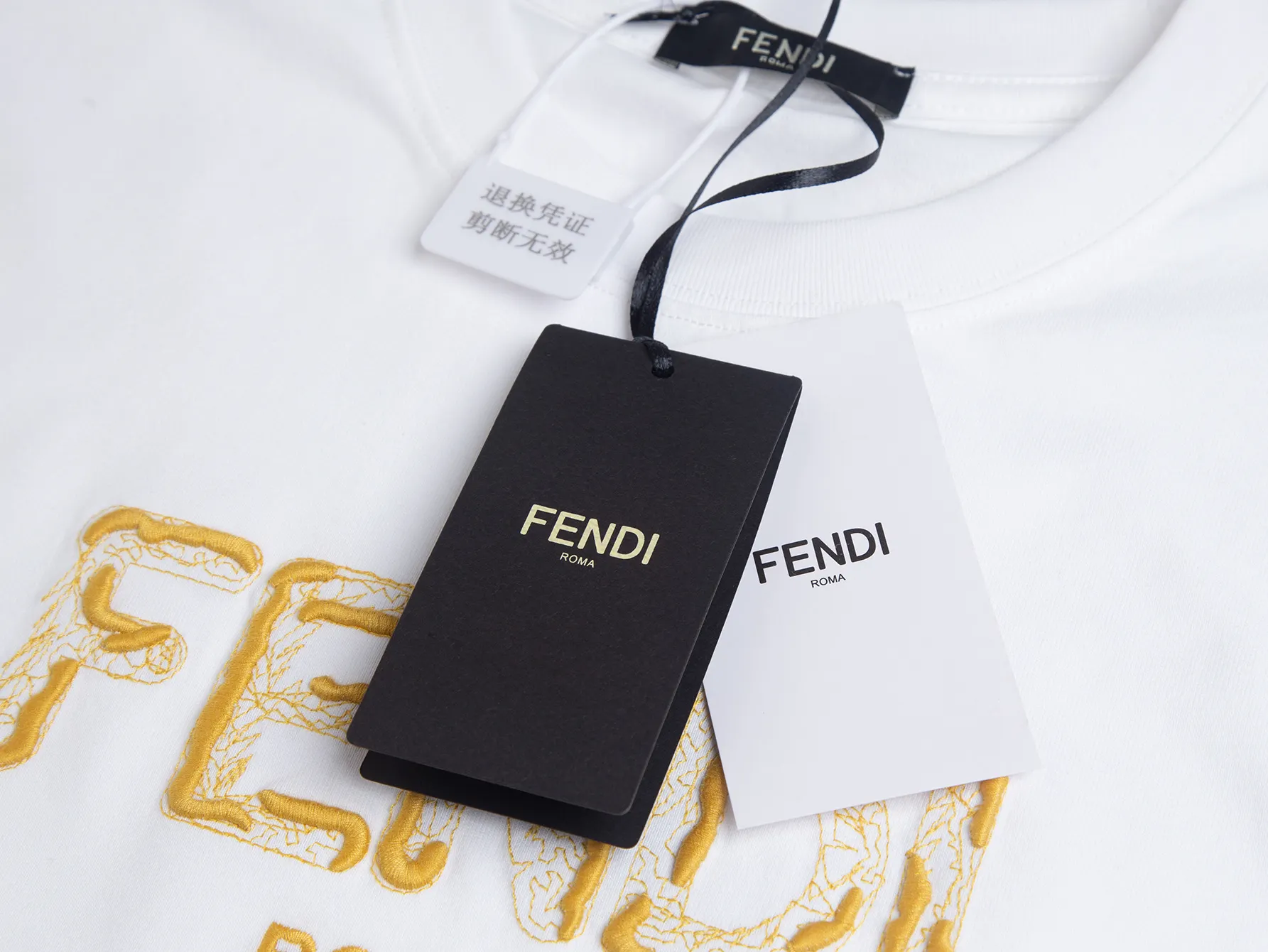 Embroidered Logo Cotton-Jersey T-Shirt D10515903 — view 3