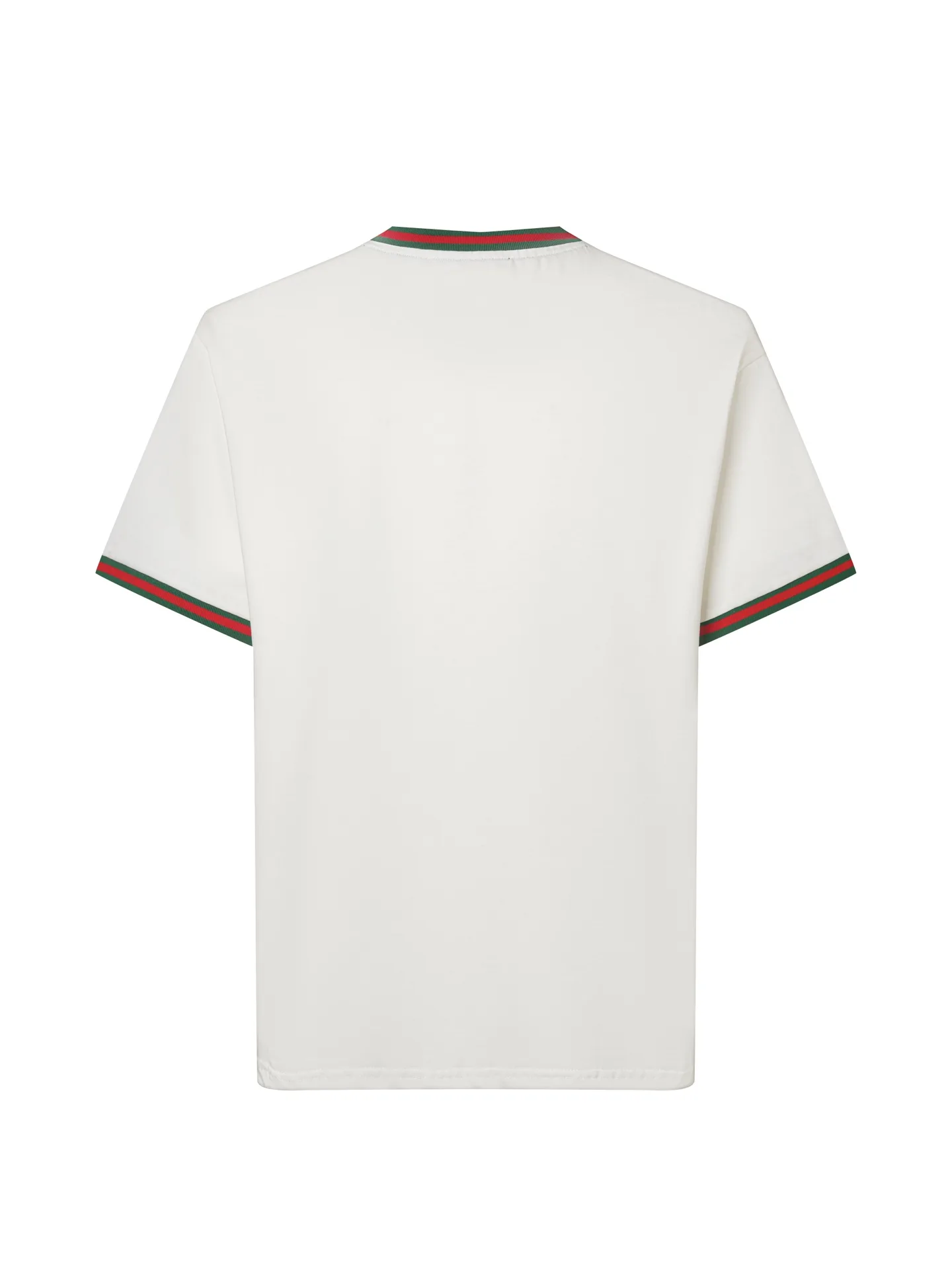 Web-Stripe Trim Cotton T-Shirt D10515896 — view 2