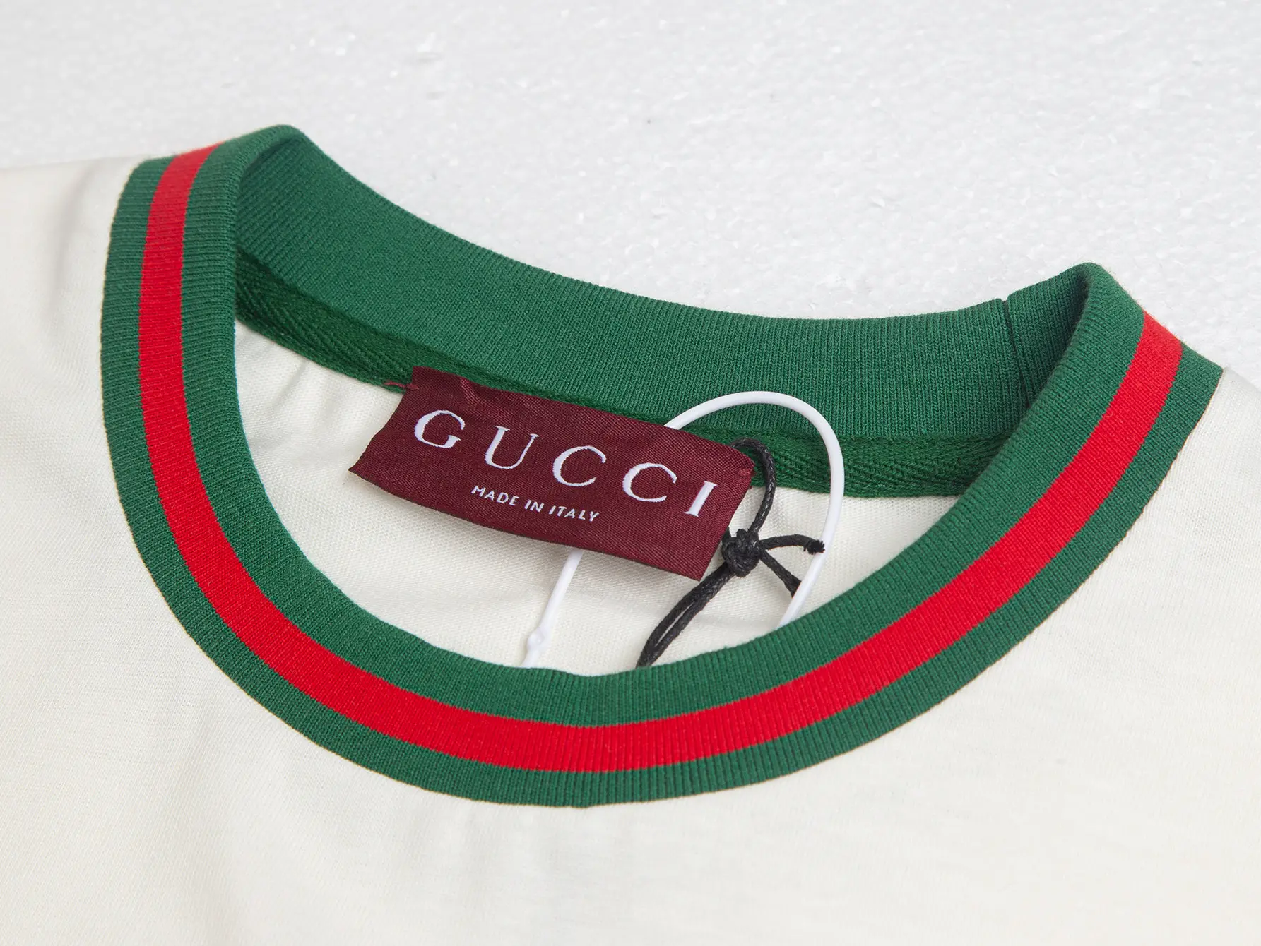Web-Stripe Trim Cotton T-Shirt D10515896 — view 3