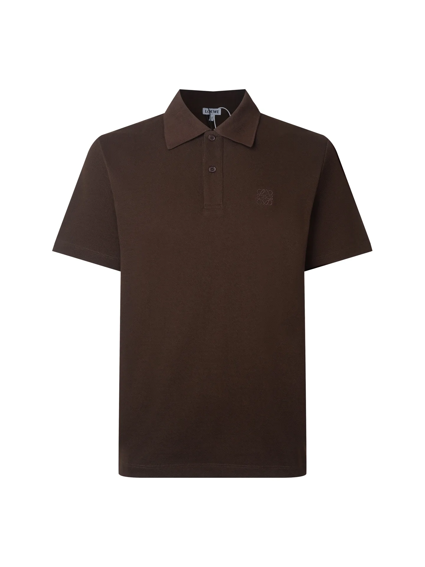 Anagram Embroidered Cotton-Piqué Polo Shirt D10515779
