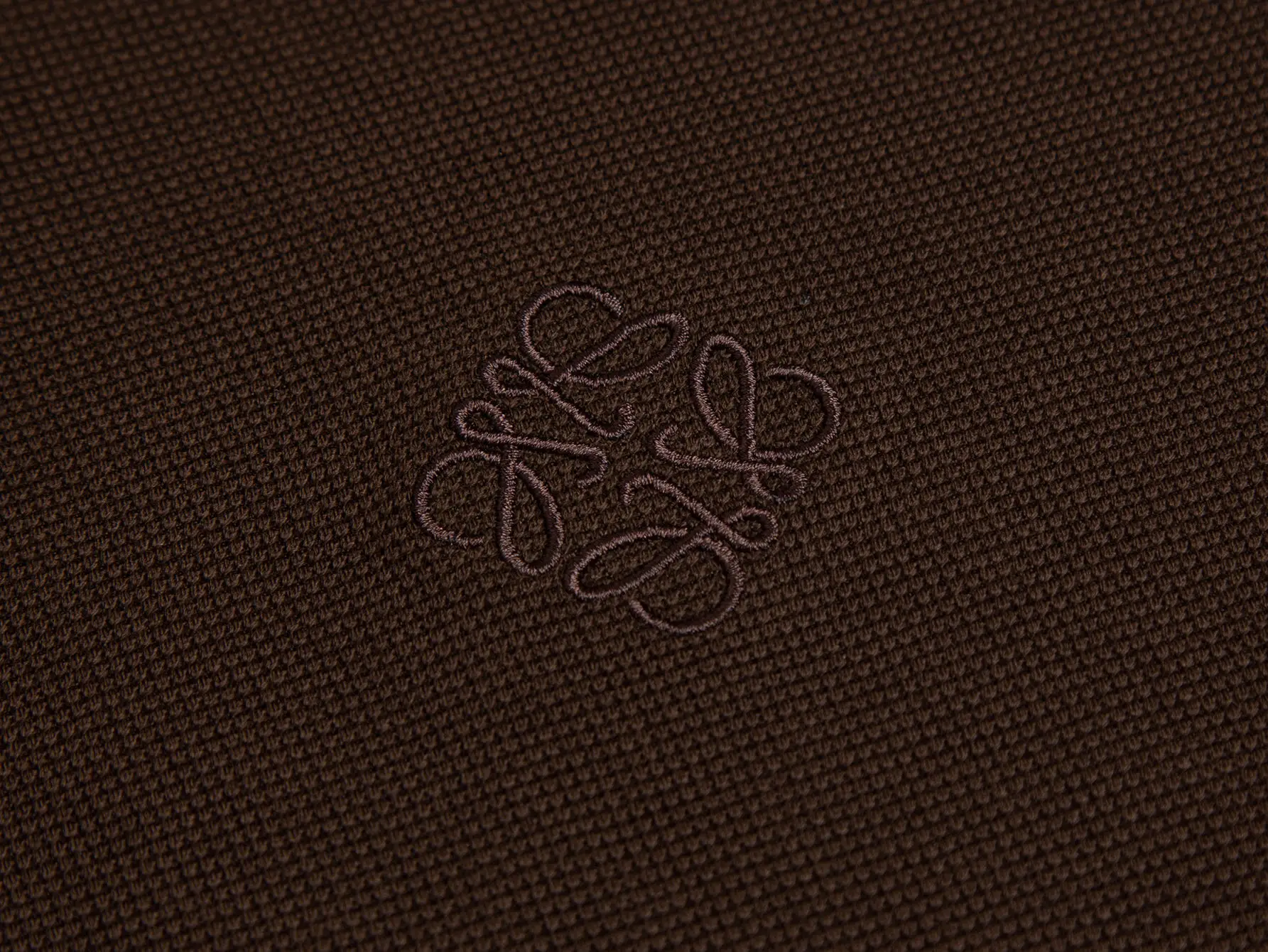 Anagram Embroidered Cotton-Piqué Polo Shirt D10515779 — view 3