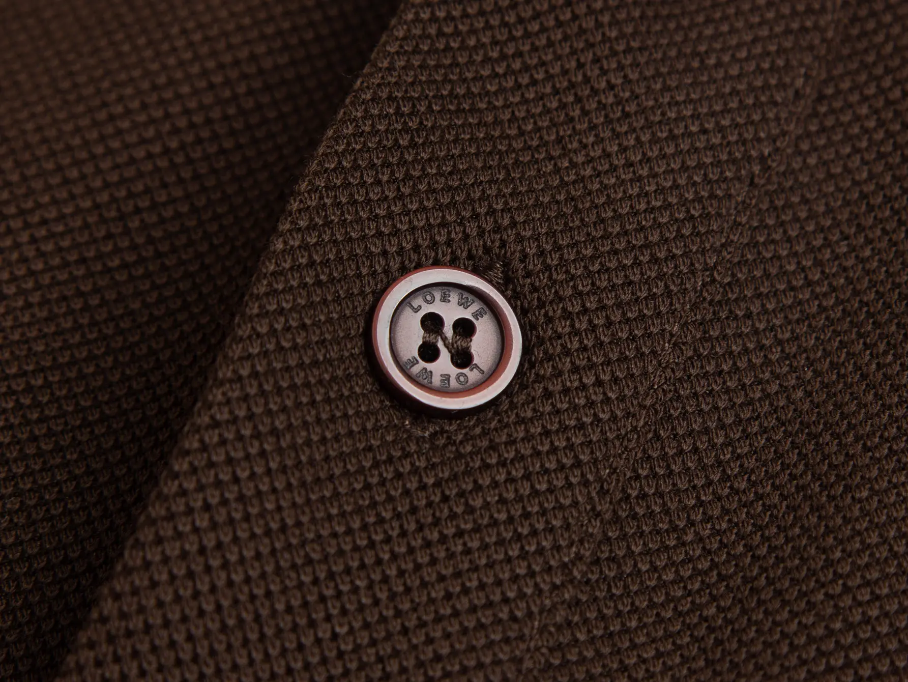 Anagram Embroidered Cotton-Piqué Polo Shirt D10515779 — view 6