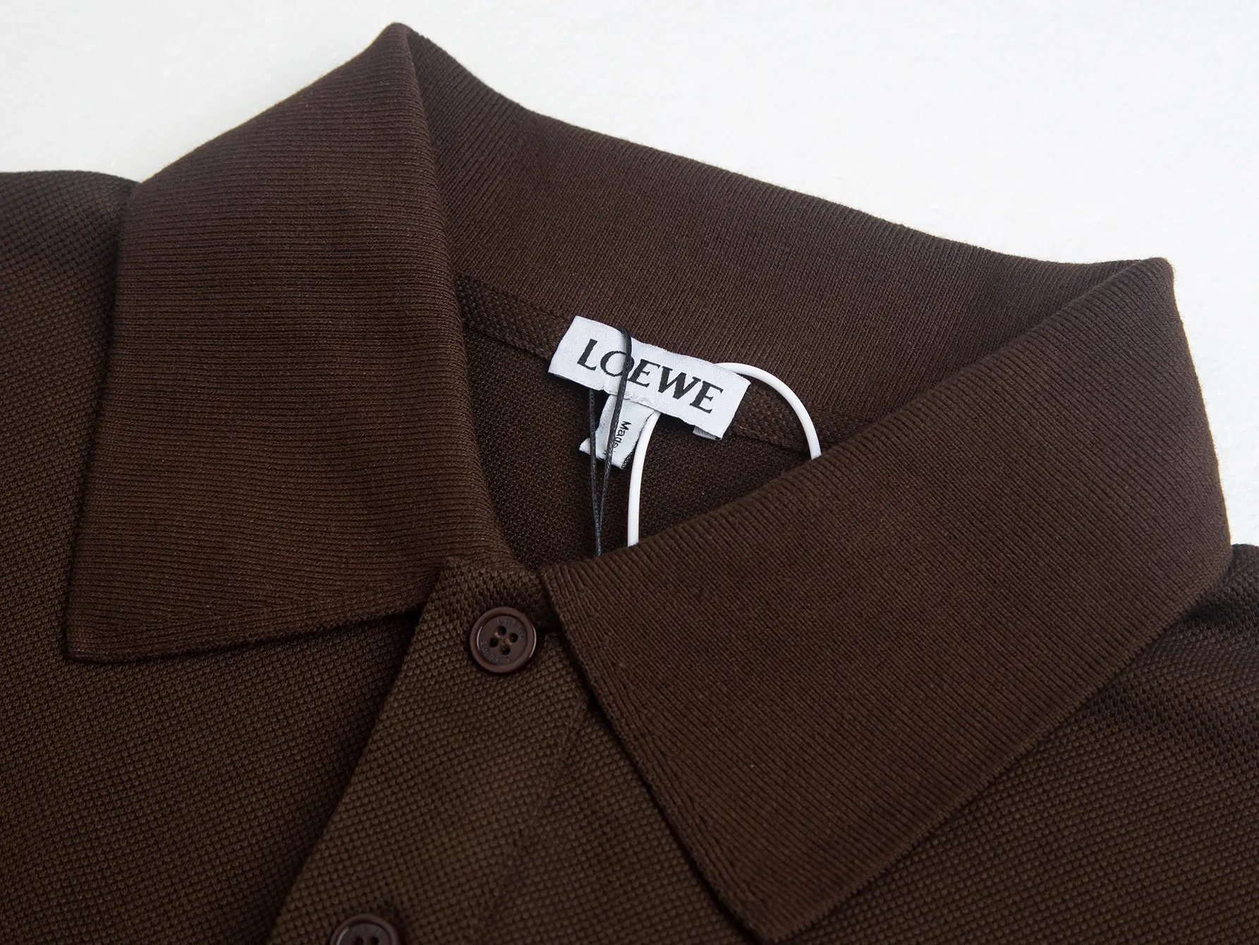 Anagram Embroidered Cotton-Piqué Polo Shirt D10515779 — view 7
