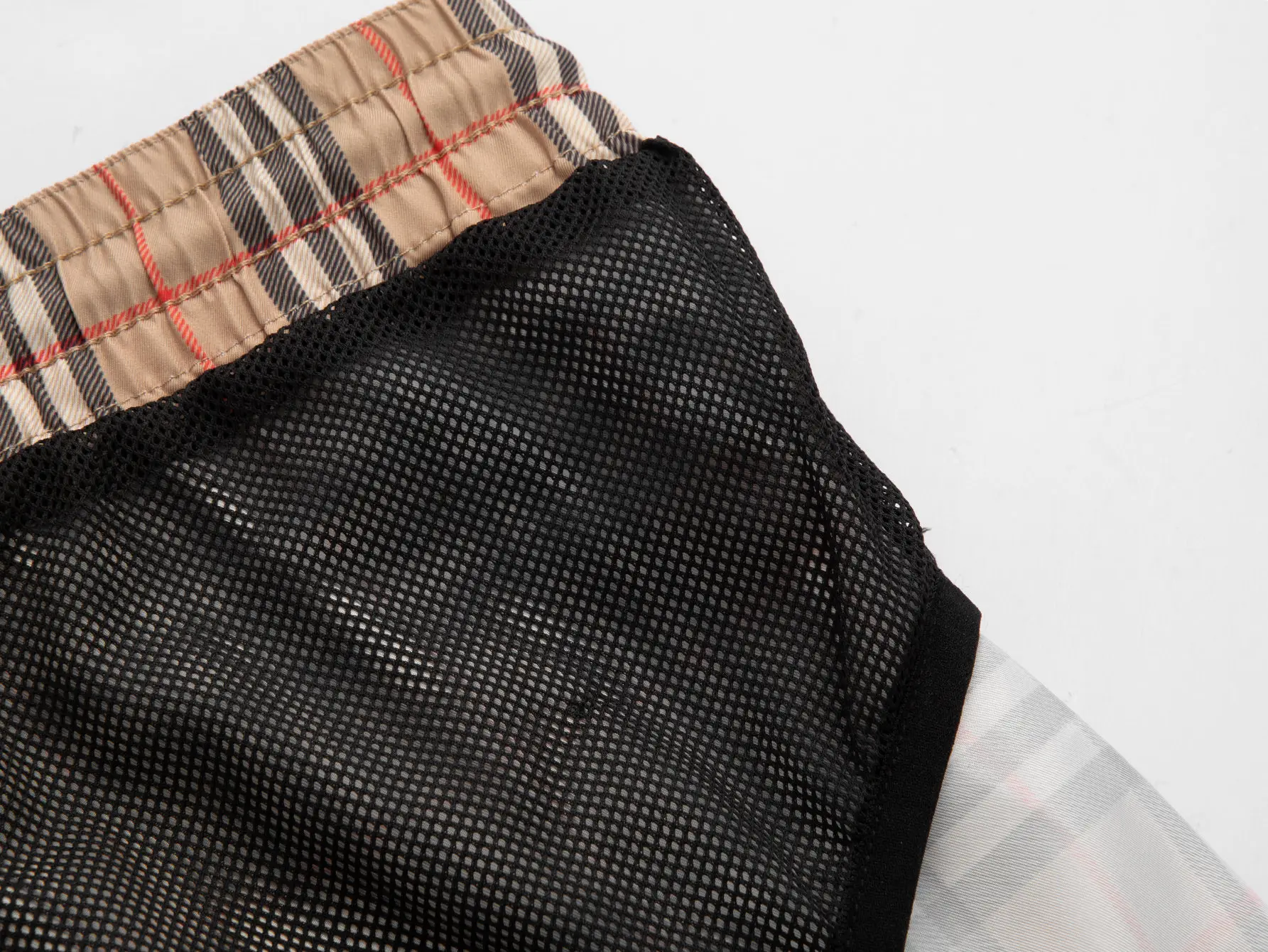 Vintage Check Drawstring Swim Shorts D10515880 — view 8