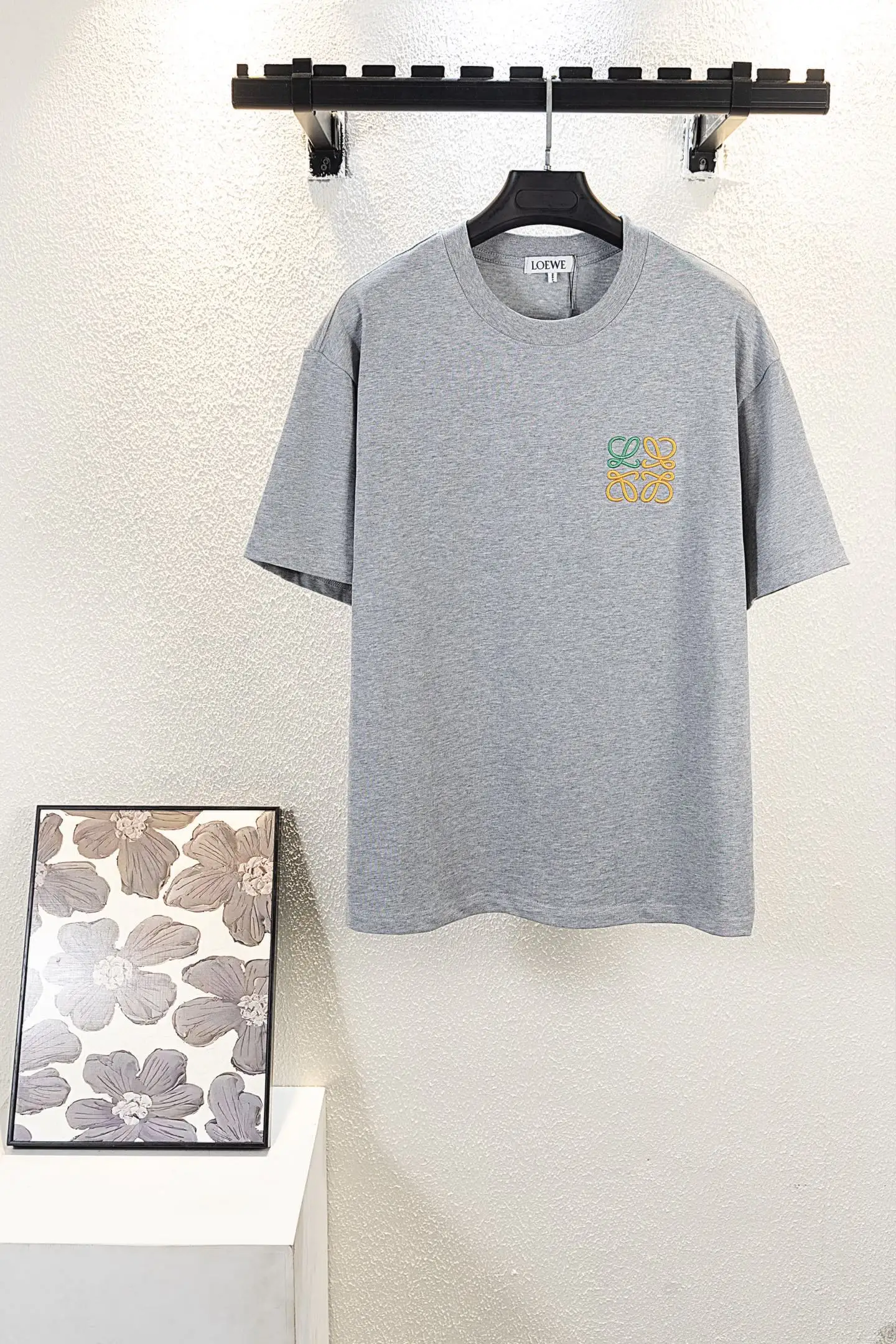 Anagram Embroidered Cotton T-Shirt D11012225