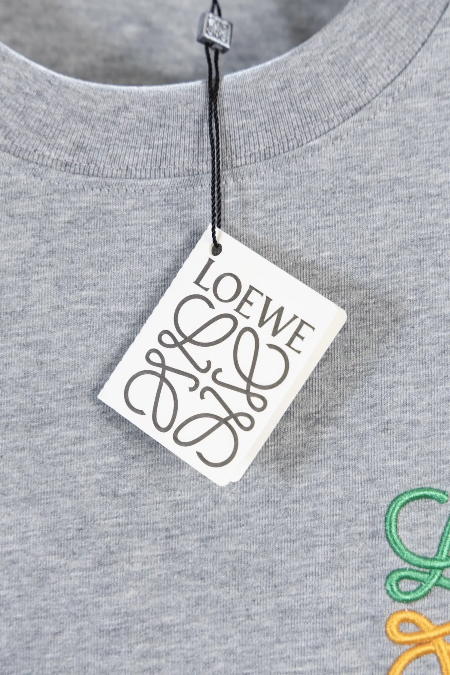 Anagram Embroidered Cotton T-Shirt D11012225 — view 9