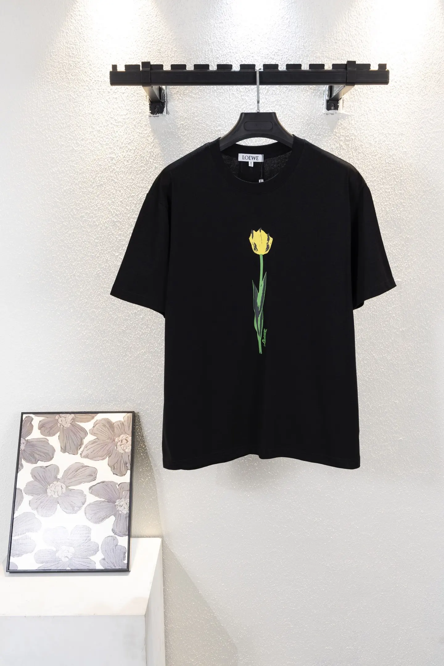 Tulip Print Cotton Jersey T-Shirt D11512233