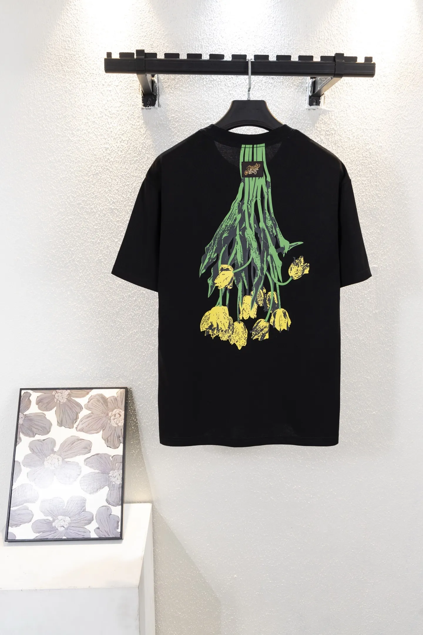 Tulip Print Cotton Jersey T-Shirt D11512233 — view 2