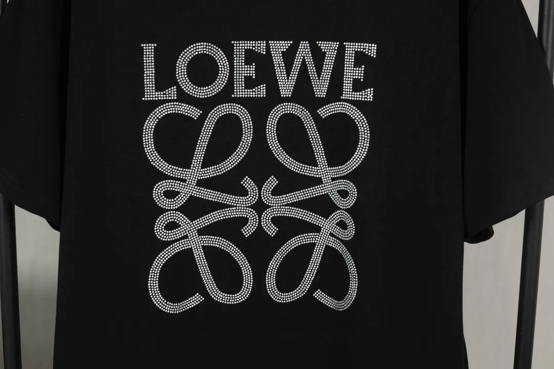 Crystal-Embellished Anagram Cotton T-Shirt D11512226 — view 4