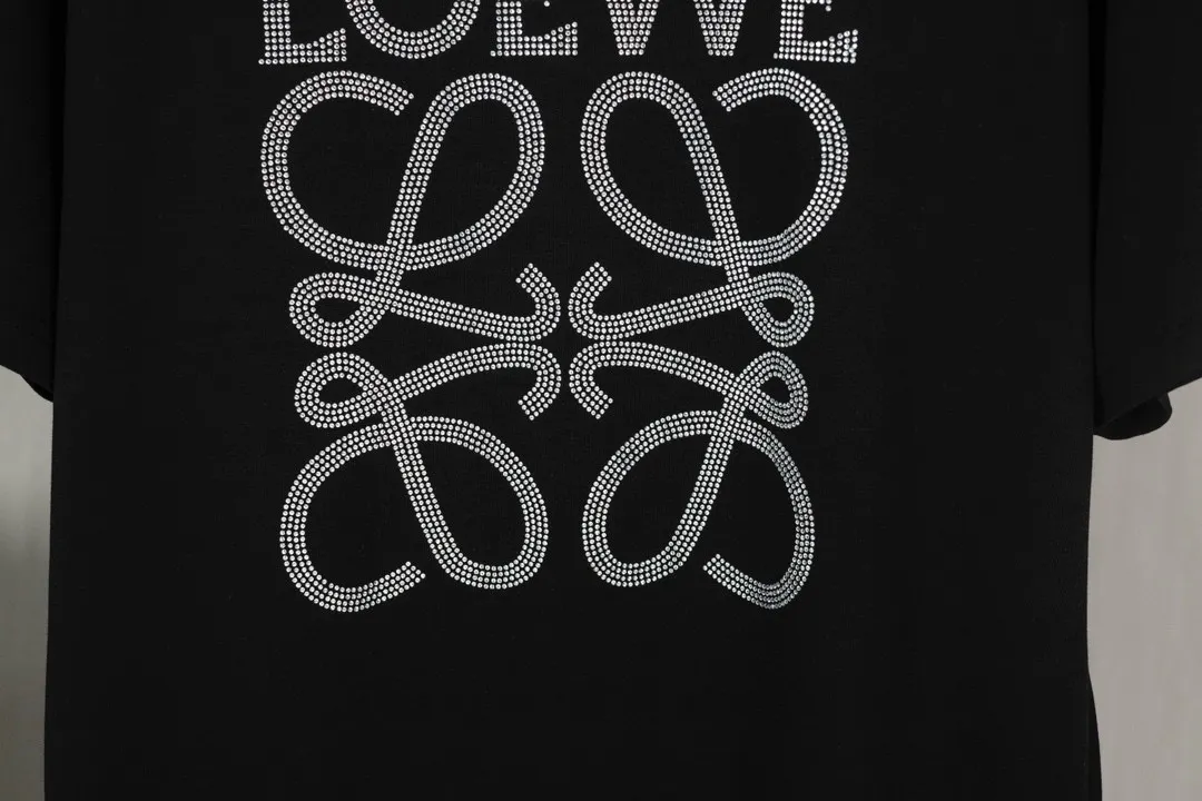 Crystal-Embellished Anagram Cotton T-Shirt D11512226 — view 7