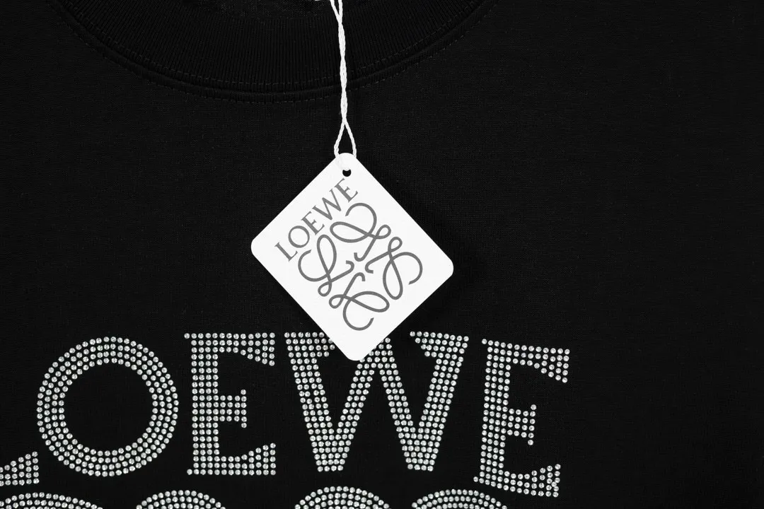 Crystal-Embellished Anagram Cotton T-Shirt D11512226 — view 9