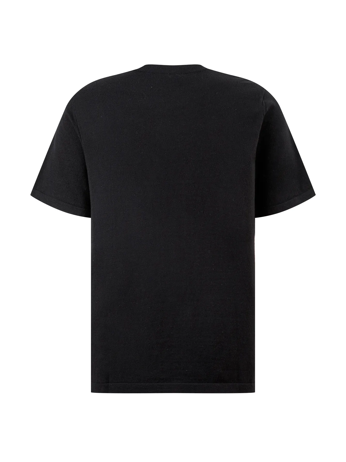 Anagram Embroidered Wool-Blend Knit T-Shirt D11516111 — view 3