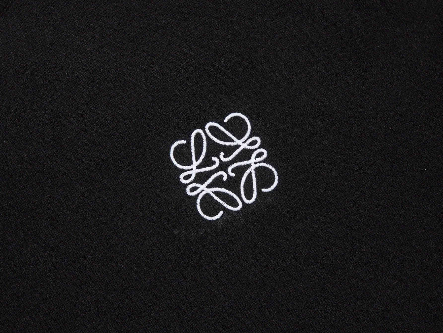 Anagram Embroidered Wool-Blend Knit T-Shirt D11516111 — view 5