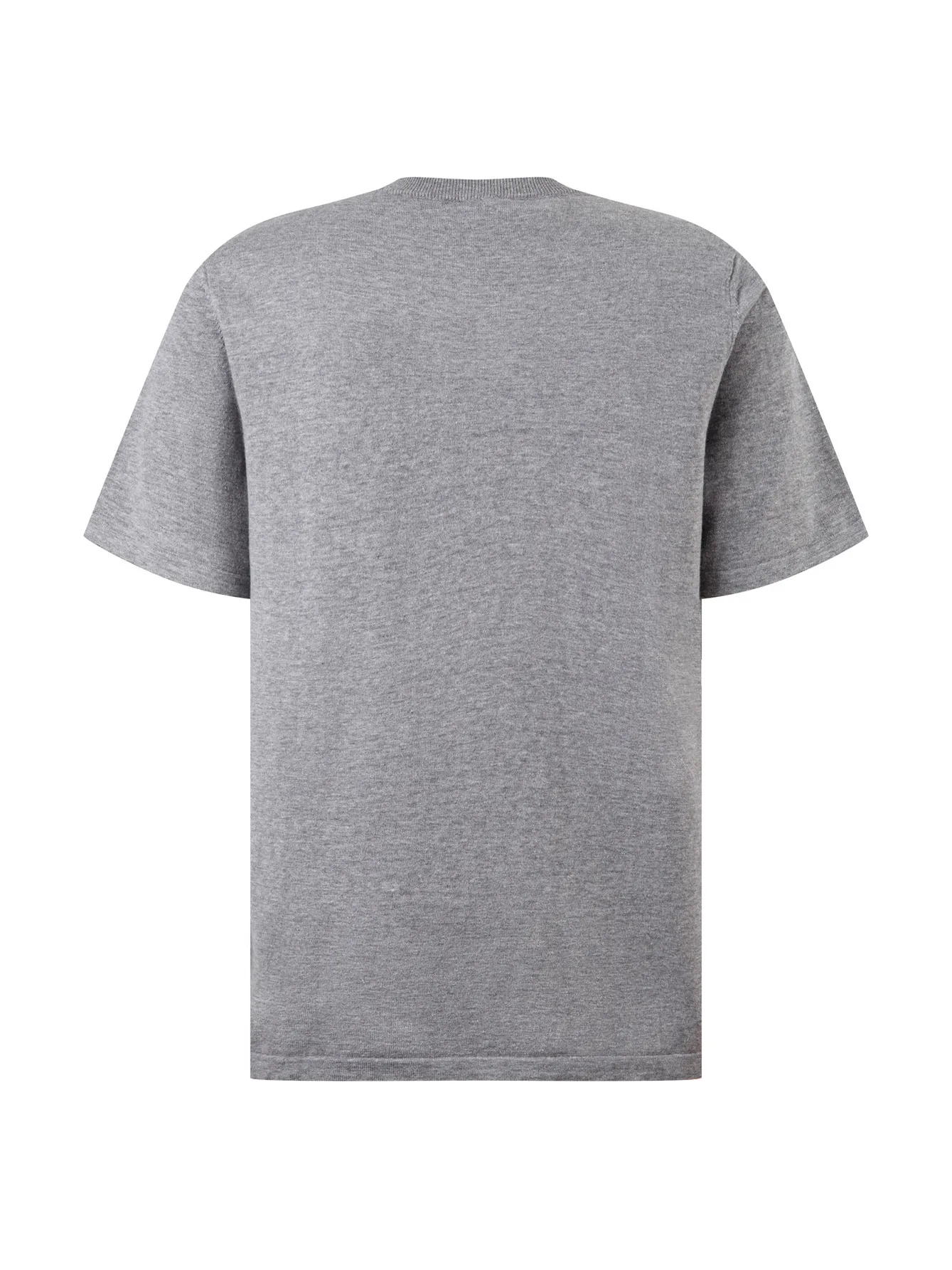 Anagram Embroidered Wool-Blend Knit T-Shirt D11516112 — view 2