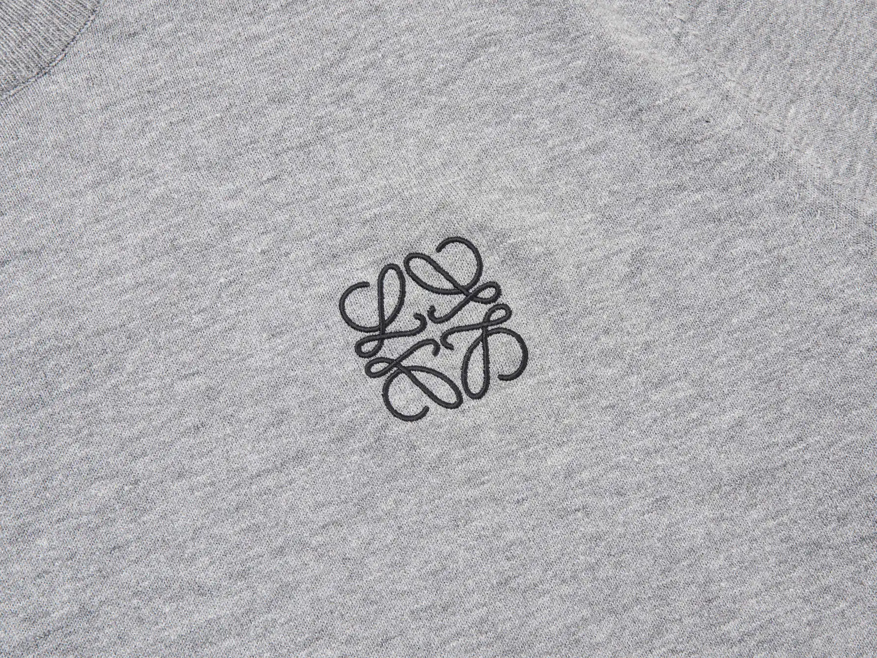 Anagram Embroidered Wool-Blend Knit T-Shirt D11516112 — view 3