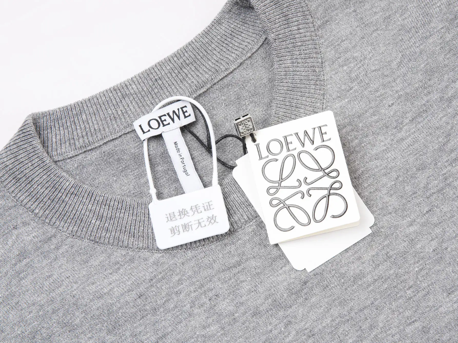 Anagram Embroidered Wool-Blend Knit T-Shirt D11516112 — view 7