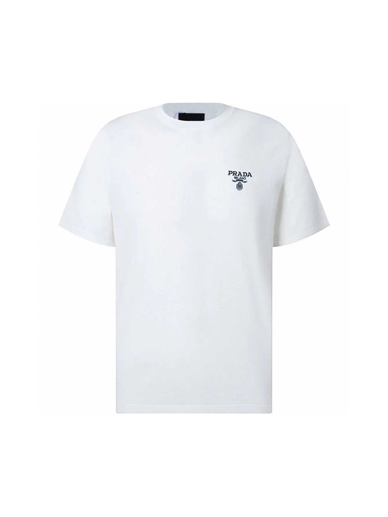 Logo-Embroidered Wool-Blend Knit T-Shirt D11516109
