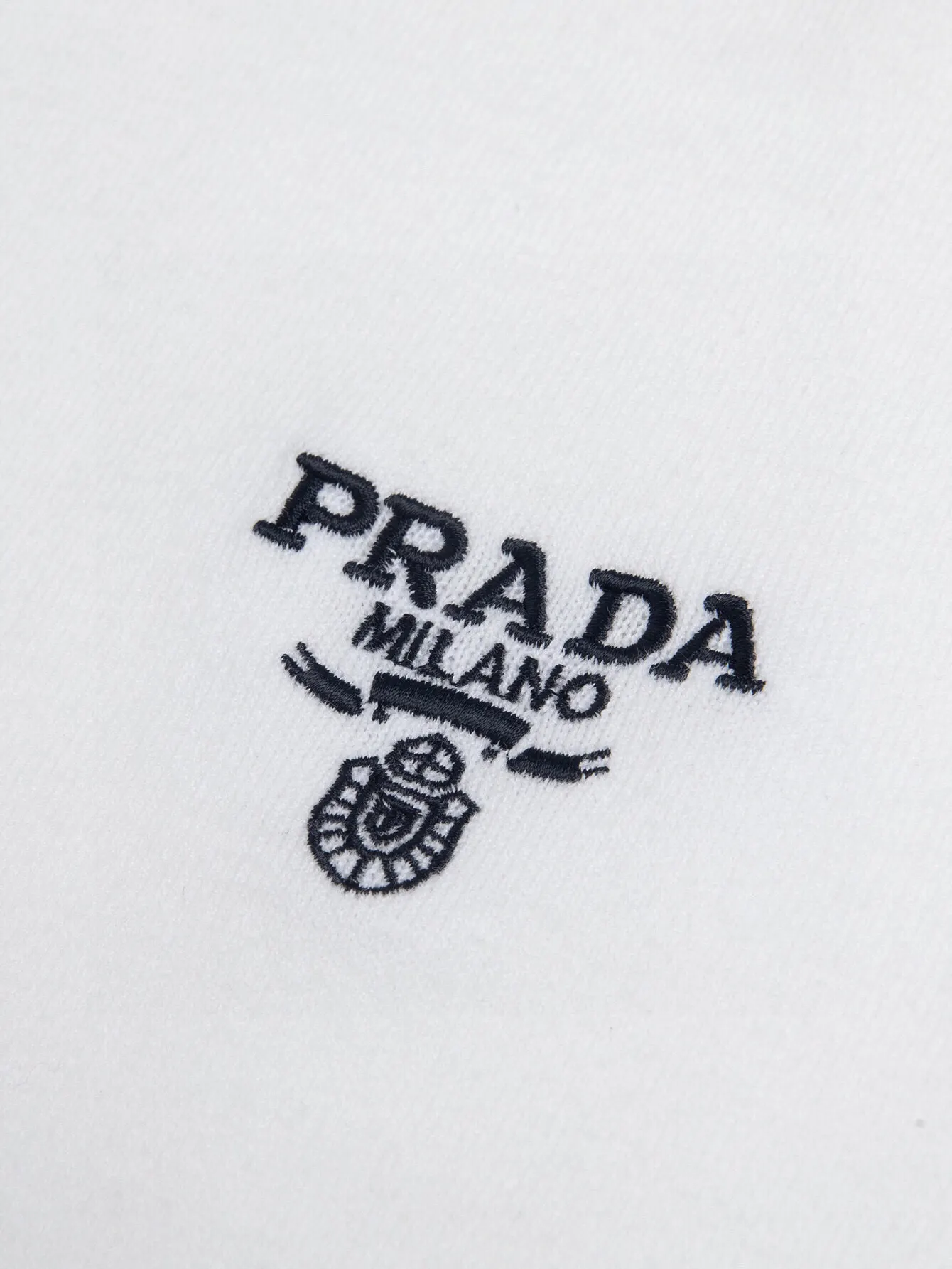 Logo-Embroidered Wool-Blend Knit T-Shirt D11516109 — view 3