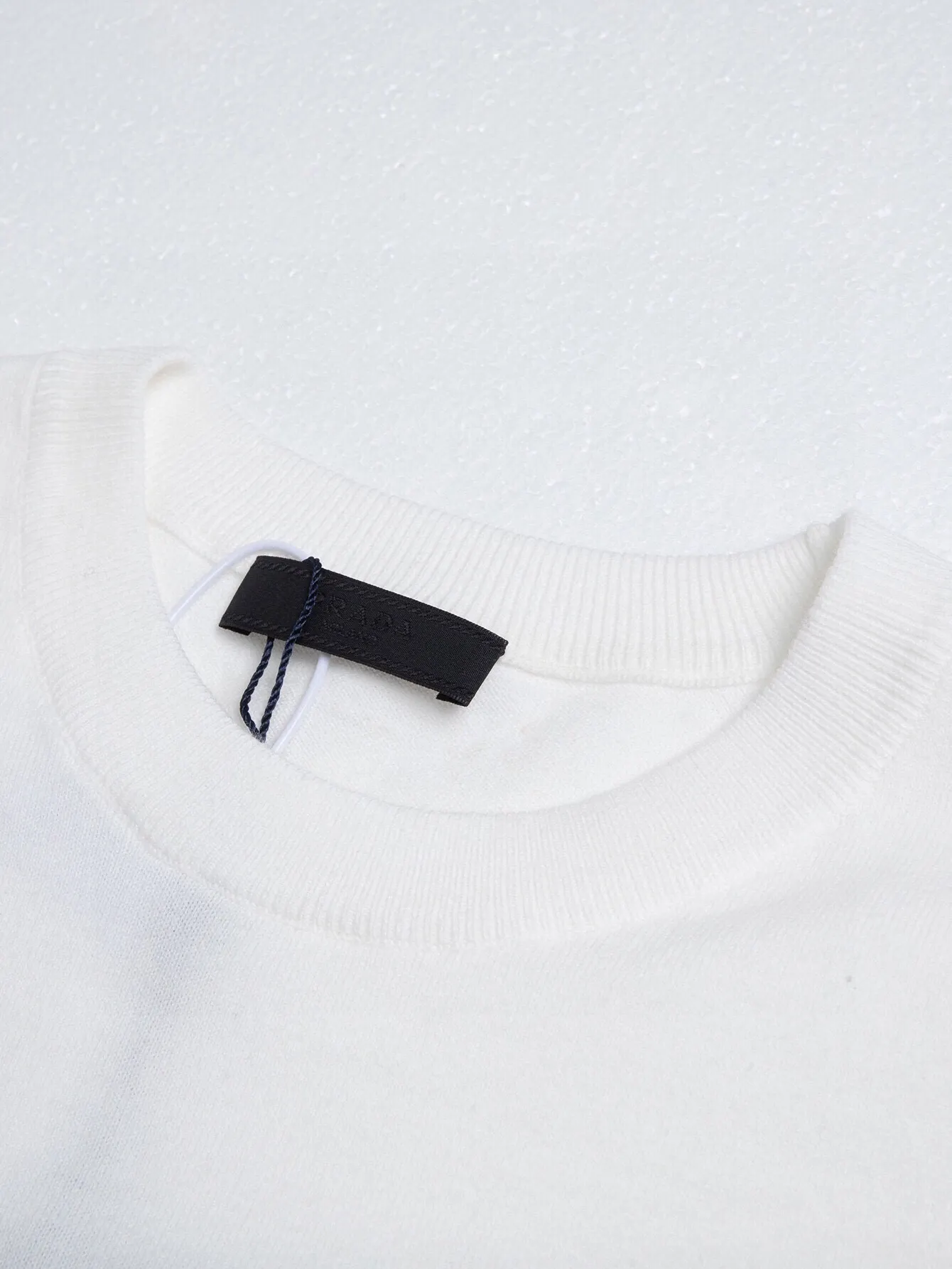 Logo-Embroidered Wool-Blend Knit T-Shirt D11516109 — view 4