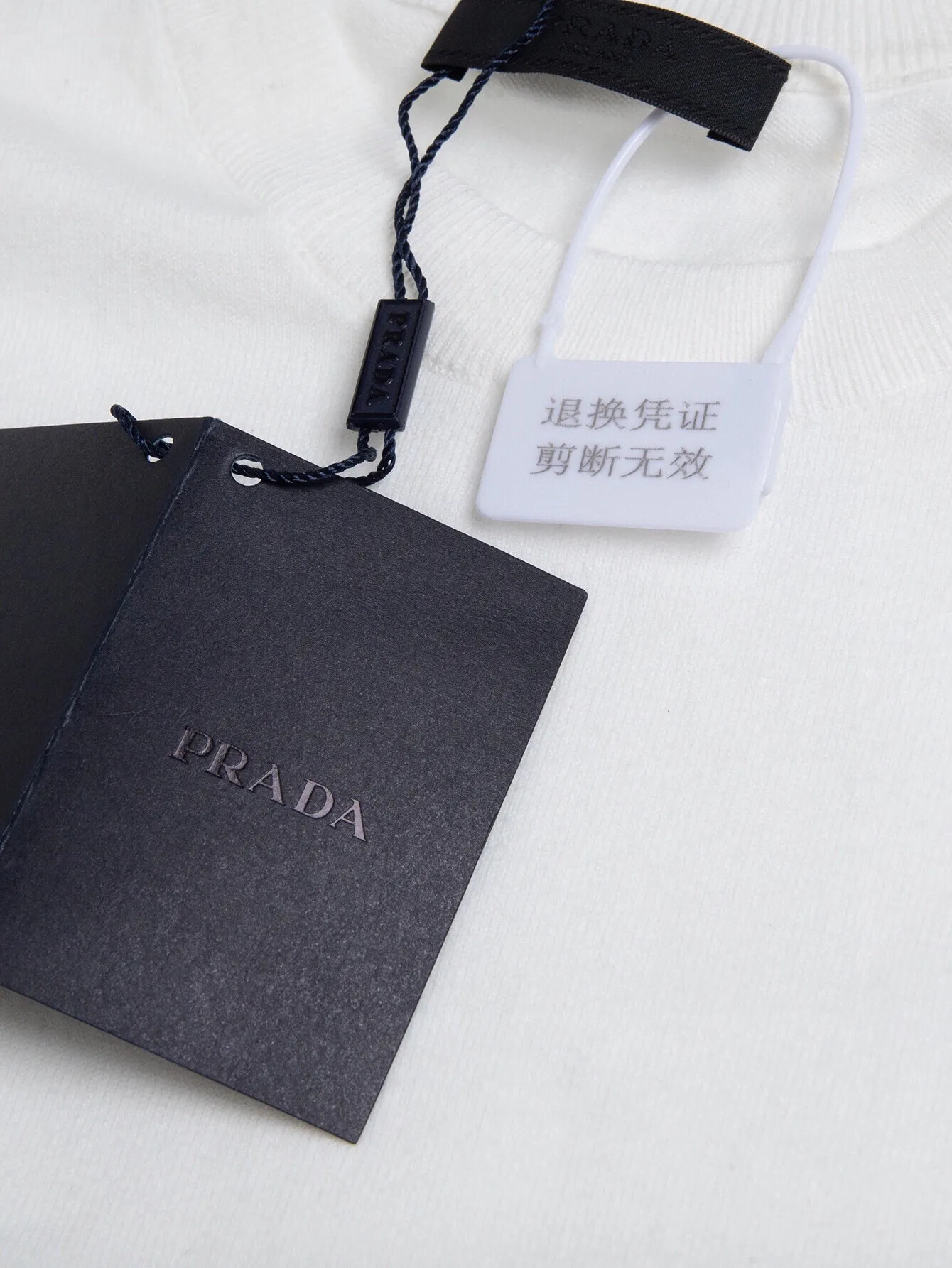 Logo-Embroidered Wool-Blend Knit T-Shirt D11516109 — view 5