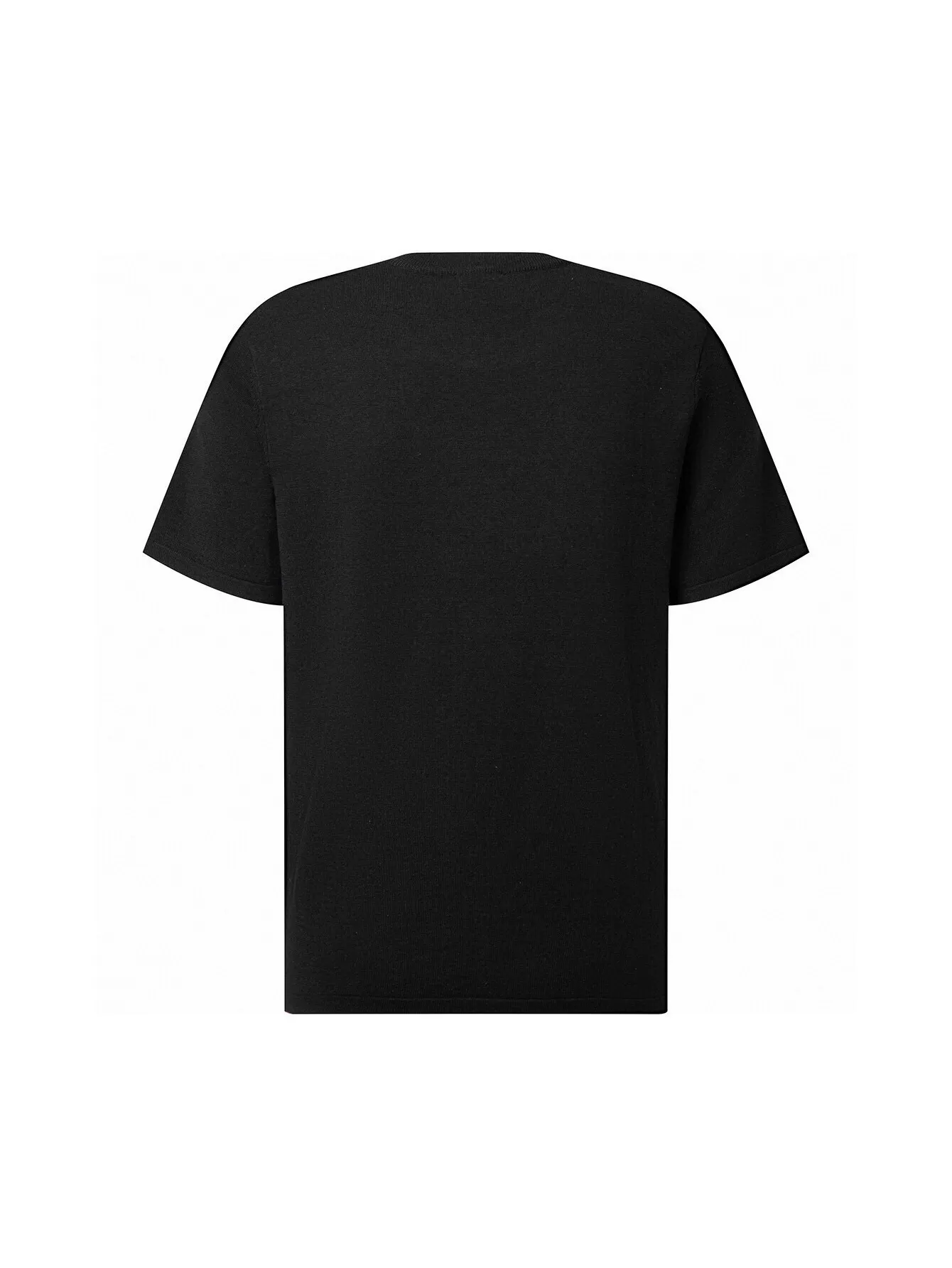Logo-Embroidered Wool-Blend Knit T-Shirt D11516110 — view 2