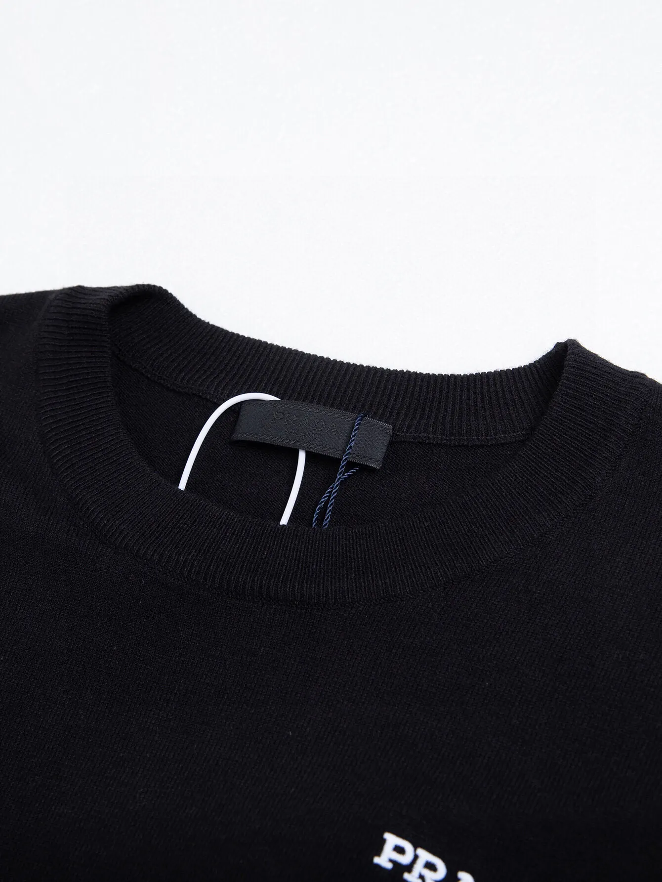 Logo-Embroidered Wool-Blend Knit T-Shirt D11516110 — view 4