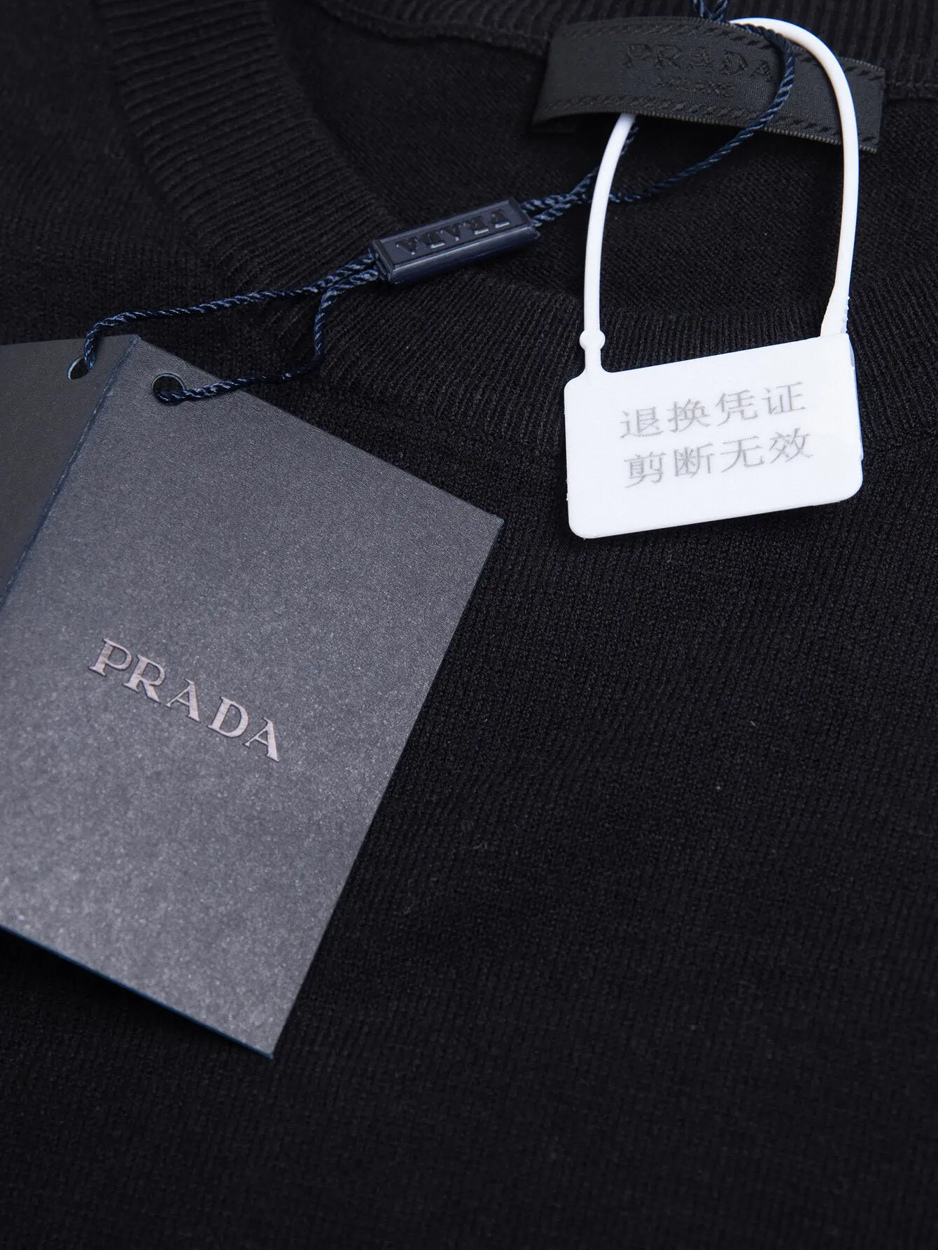 Logo-Embroidered Wool-Blend Knit T-Shirt D11516110 — view 5